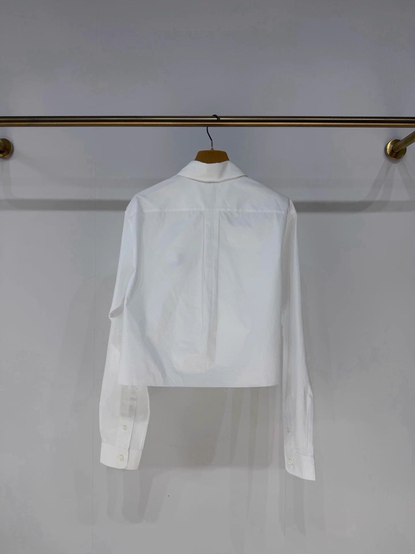 Miu Miu MIU MIU White Logo Shirt New w/ Tags 38 Size S / US 4 / IT 40 - 7 Thumbnail