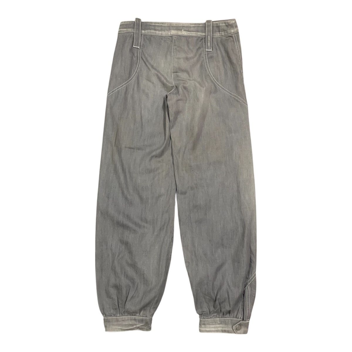 Emporio Armani Denim Balloon Leg Washed Trousers Size 28" / US 6 / IT 42 - 5 Thumbnail