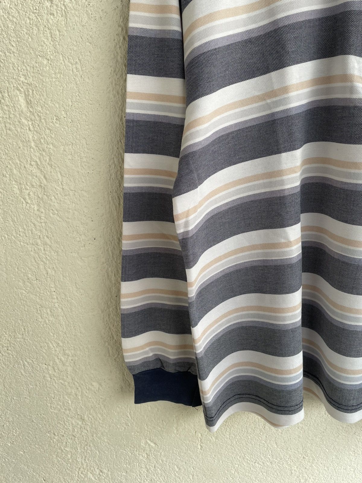Burberry 2000s Missoni Long Polo Shirt Stripped Y2K Ysl Burberry y’s Size US L / EU 52-54 / 3 - 3 Thumbnail