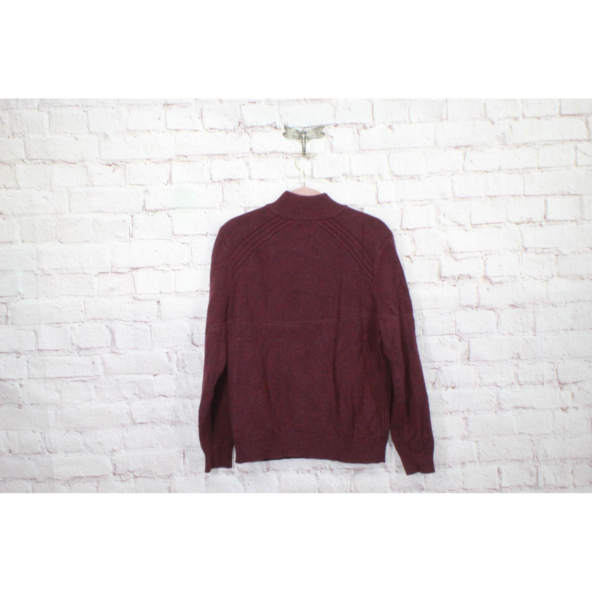 L.L. Bean LL Bean Men's Rangeley Wool Sweater Quarter Zip Size US L / EU 52-54 / 3 - 6 Thumbnail