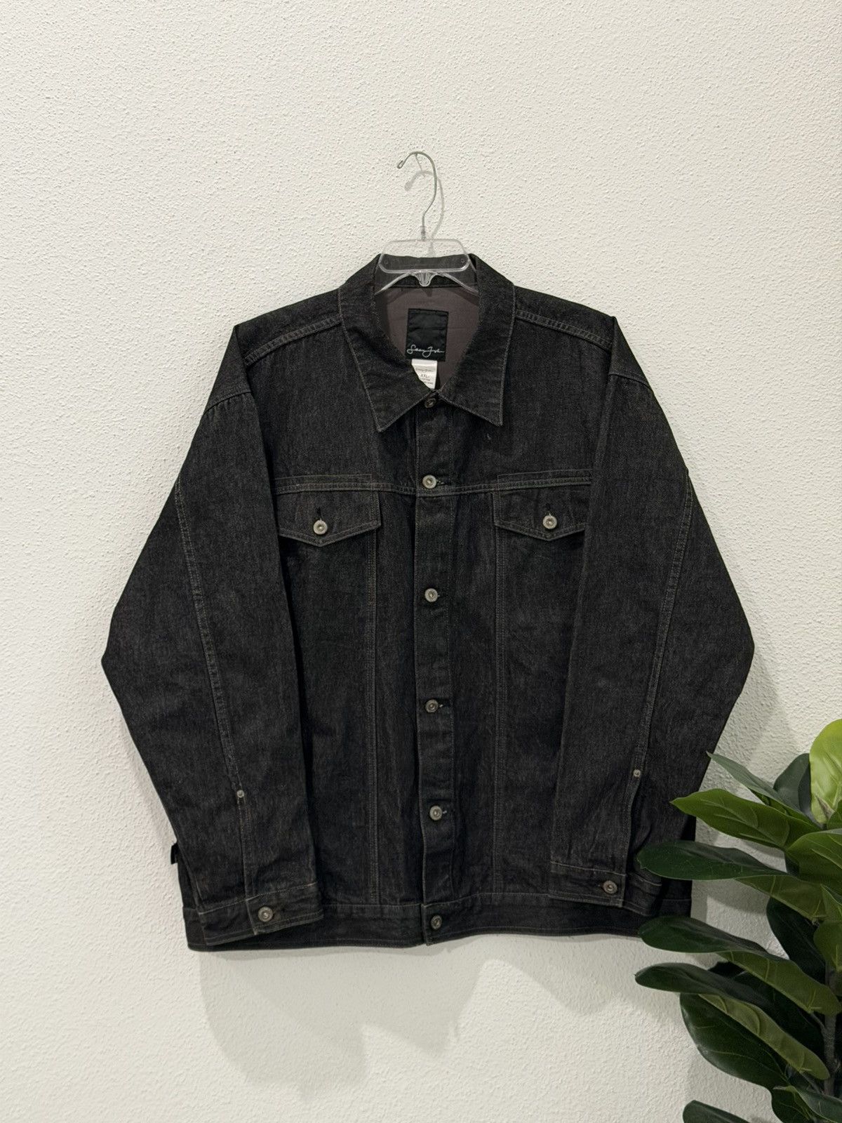 Sean John Vintage Y2K Sean John Black And Gray Denim Jean Jacket XXL Size US XXL / EU 58 / 5 - 1 Thumbnail