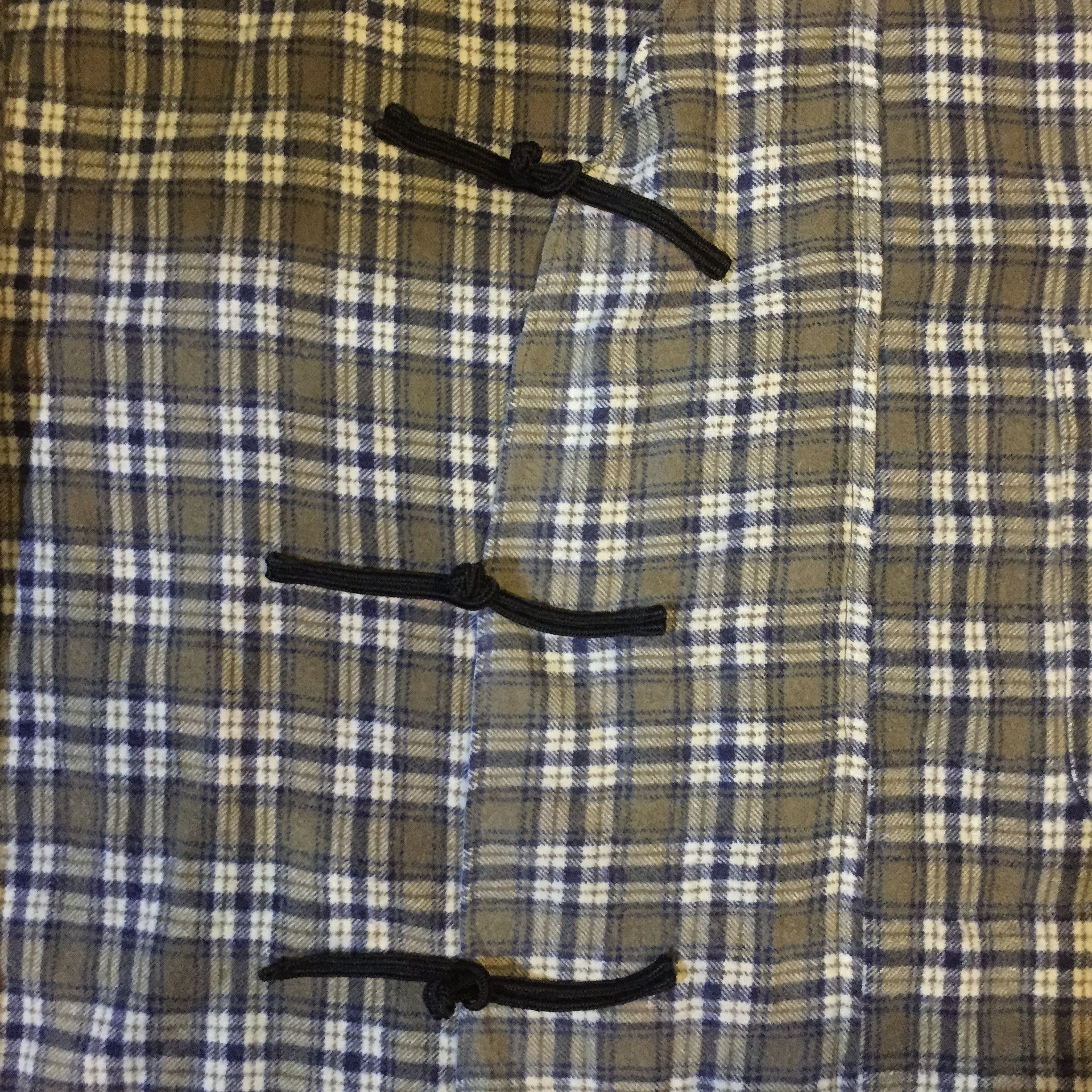Handmade Mr 118 Chinese Cheongsam Boxy Shirt Flannel Reworked Size M / US 6-8 / IT 42-44 - 3 Thumbnail