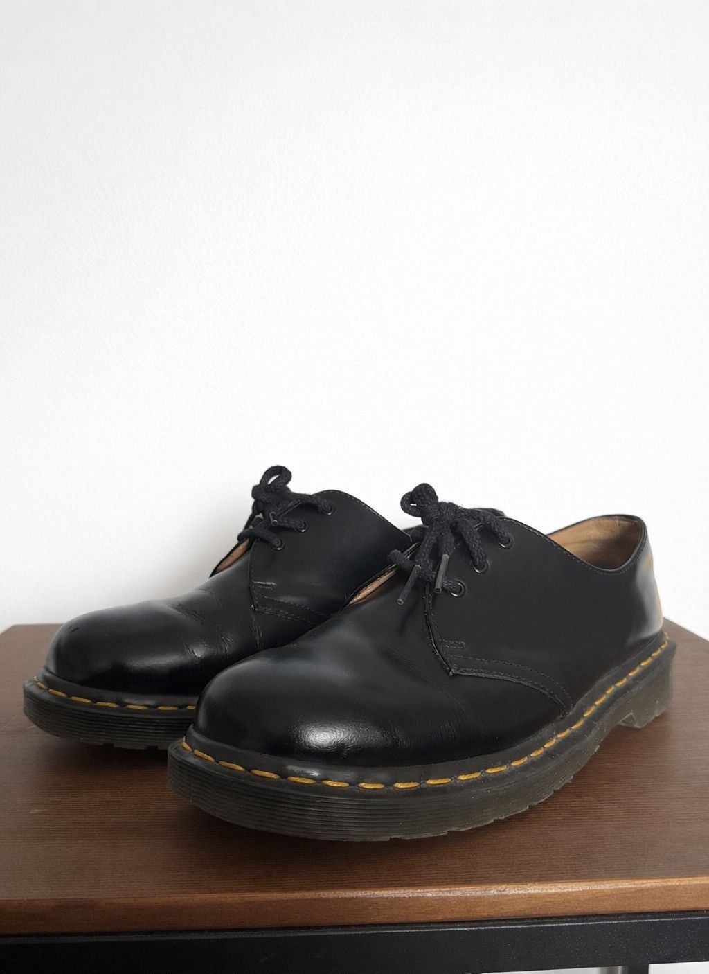 Comme des Garcons Homme Deux × Dr. Martens Comme Des Garçons Doc Marten 1461 Made in England Black Size US 9 / EU 42 - 1 Thumbnail