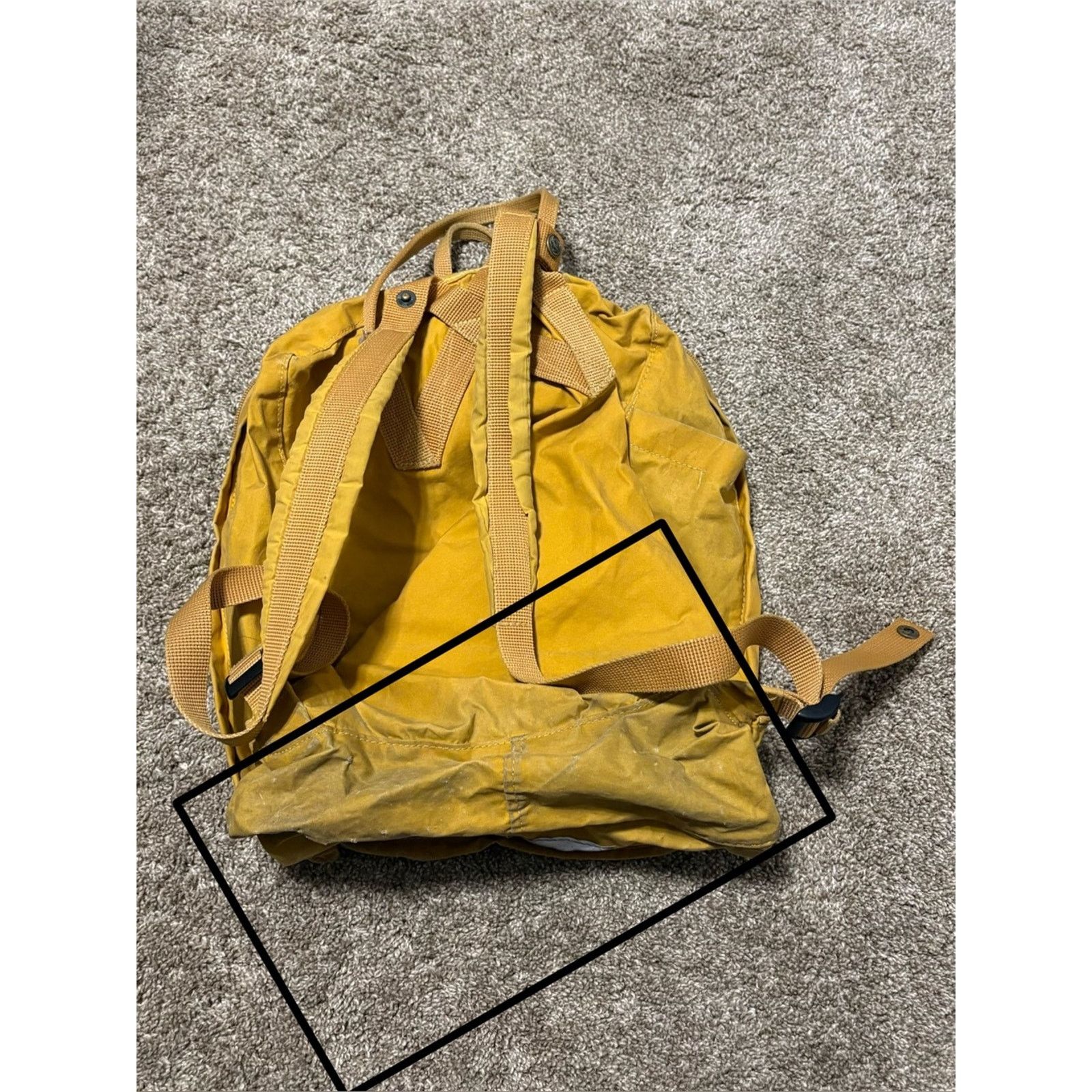Fjallraven (Fjallraven Kanken) Yellow Backpack: 16” x 13” Size ONE SIZE - 7 Thumbnail