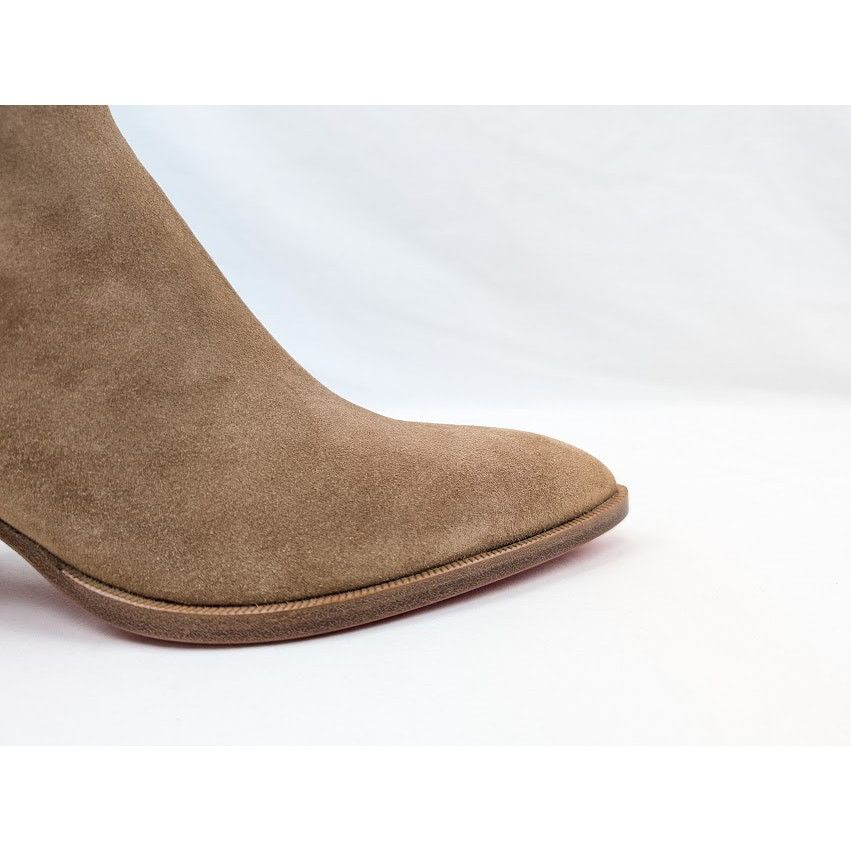 Christian Louboutin o1rshd1 Suede Heel Boots in Brown Size US 9 / EU 42 - 2 Thumbnail