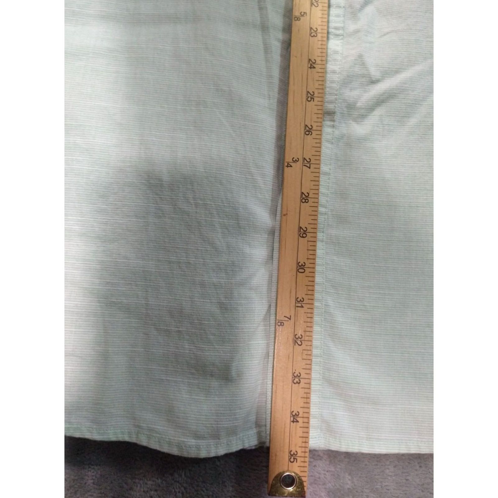 Izod VINTAGE Izod Saltwater Shirt Mens Green Striped Short Sleeve Button Up Relaxed Cool FX Size US XXL / EU 58 / 5 - 3 Thumbnail