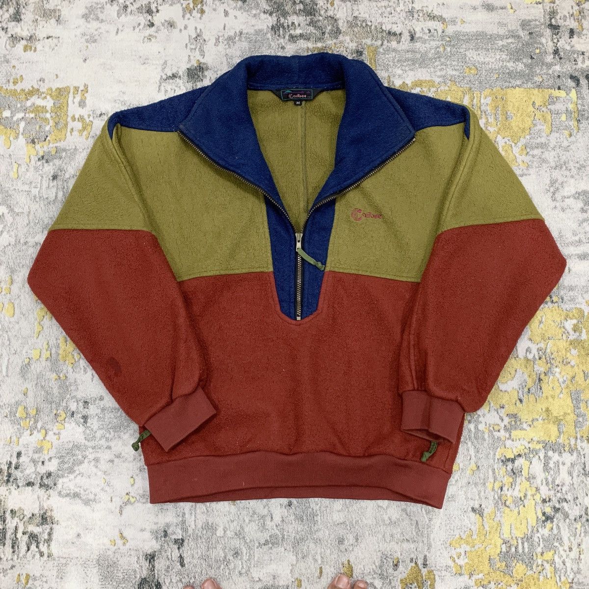 Patagonia VINTAGE 90s CARIBEE AUSTRALIA COLOUR BLOCK FLEECE JACKET Size US M / EU 48-50 / 2 - 1 Thumbnail