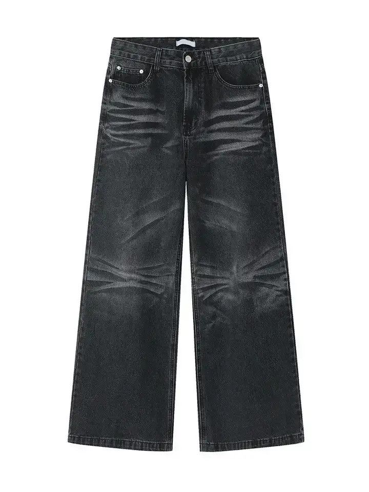 Japanese Brand Streetwear y2k washed wide-leg jeans Size US 30 / EU 46 - 6 Thumbnail