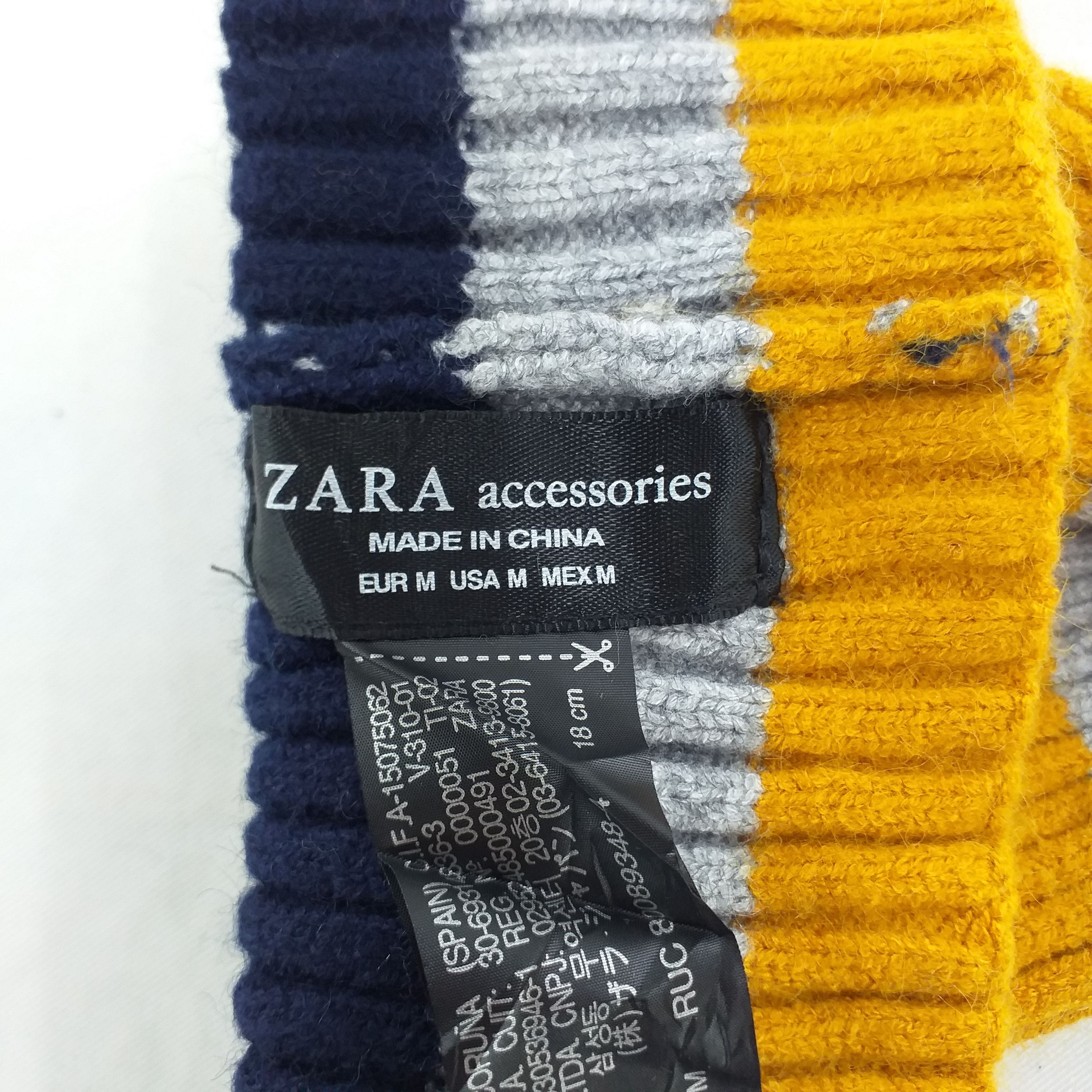 Zara Zara Stripe Snow Cap Hat Beanie -BN165 Size ONE SIZE - 4 Thumbnail
