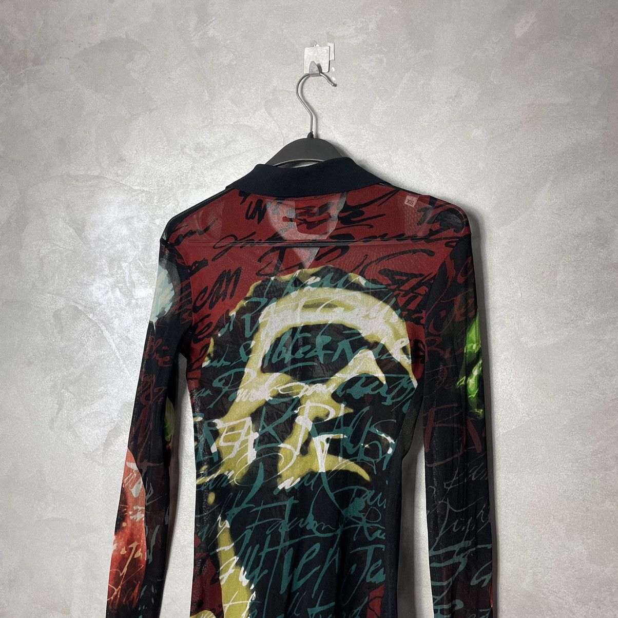 Jean Paul Gaultier FW1997 JPG Fight Racism Face Mesh Long Sleeve Shirt Size XS / US 0-2 / IT 36-38 - 16 Thumbnail