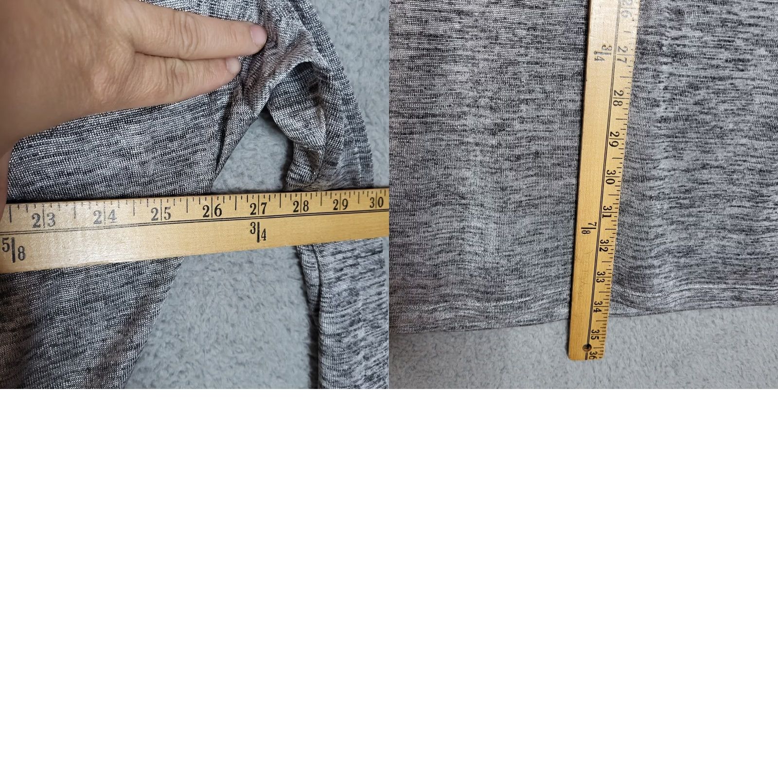 White House Black Market White House Black Market Dress Women’s gray knit Cold shoulder Boat Neck A-Line Above knee XS? Size M Gray Casual Size M / US 6-8 / IT 42-44 - 8 Thumbnail