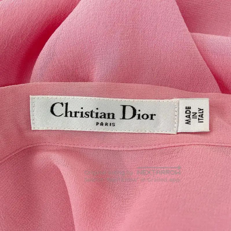 Dior Dior Pink Silk Summer Blouse for Women . Size S / US 4 / IT 40 - 6 Thumbnail