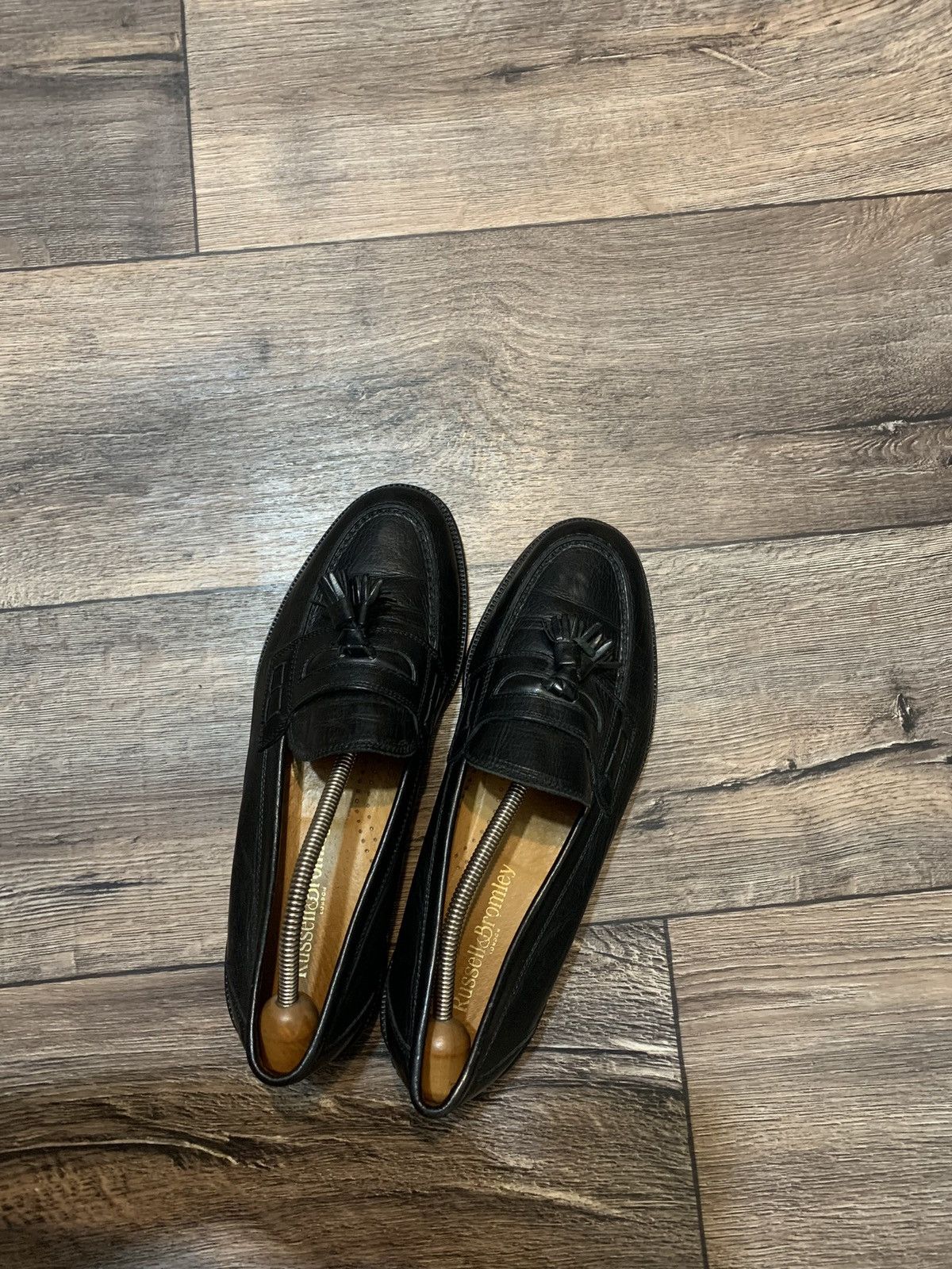 Leather × Russell & Bromley Russel & Bromley Black Leather Loafers Made in Italy Size US 10 / EU 43 - 7 Thumbnail