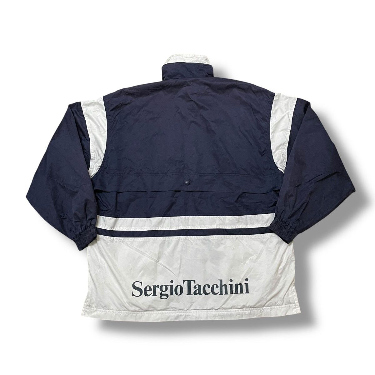 Sergio Tacchini × Vintage VINTAGE SERGIO TACCHINI EMBROIDERED SPELL OUT WINDBREAKER Size US M / EU 48-50 / 2 - 1 Thumbnail