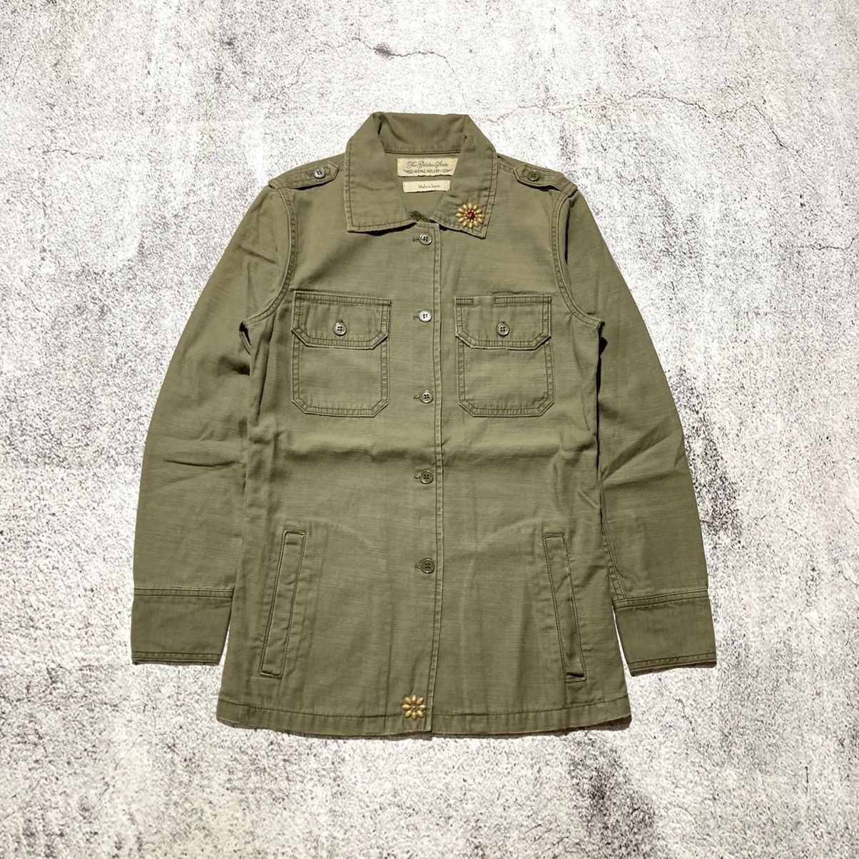 Japanese Brand 🇯🇵 Remi Relief Japan Workshirt Double Pocket Military Green Size US XS / EU 42 / 0 - 1 Thumbnail