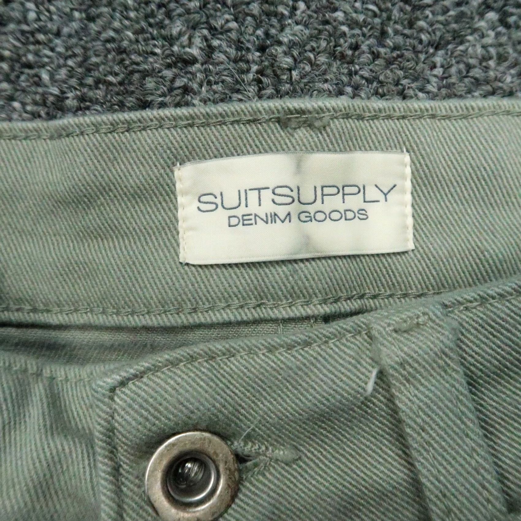 Suitsupply Suitsupply Jeans Mens 28x30 Green 5-Pocket Denim Button Fly Stretch Italy Regular Capable Size US 28 / EU 44 - 5 Thumbnail