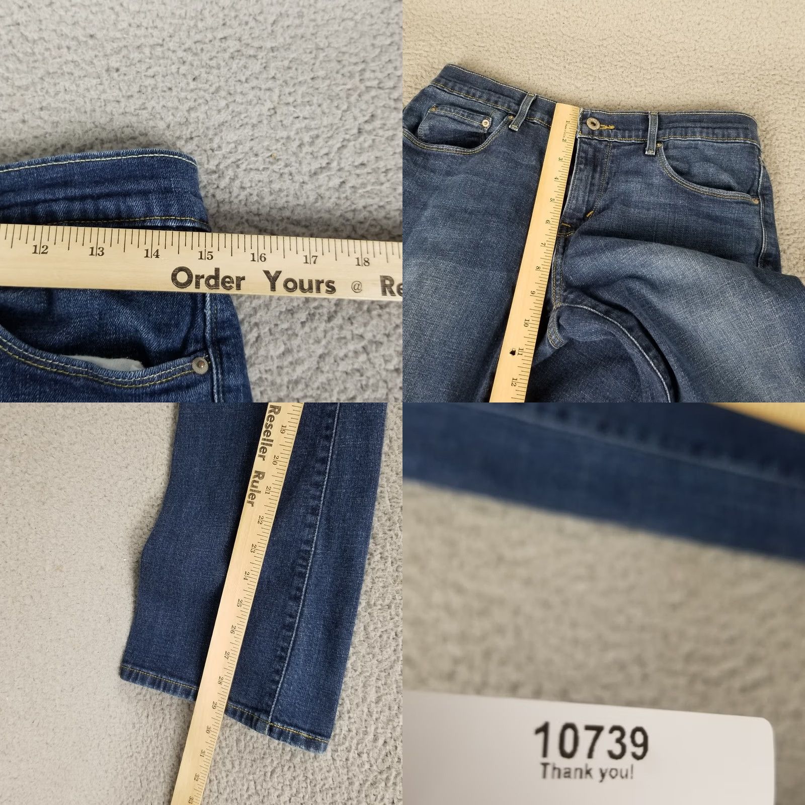 Levi's Levi's 515 Bootcut Jeans Womens 8 Dark Denim Western Light Wash Ranch Whiskers Jeans Regular 5-Pocket Blue Vintage Mens? Size 30" / US 8 / IT 44 - 8 Thumbnail