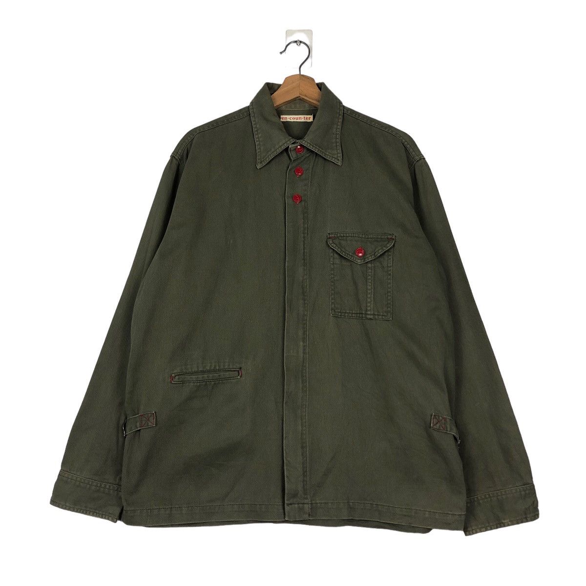 Issey Miyake 🔥Vintage Biker Chore Jacket en.coun.ter Zipper Japan Made Size US L / EU 52-54 / 3 - 1 Thumbnail