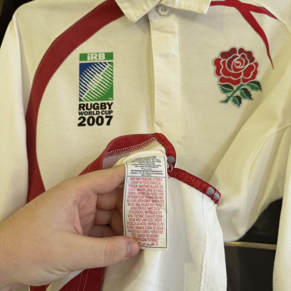 Nike Vintage Y2K Nike England 2007 Rugby World Cup Winner Jersey Size US S / EU 44-46 / 1 - 6 Thumbnail