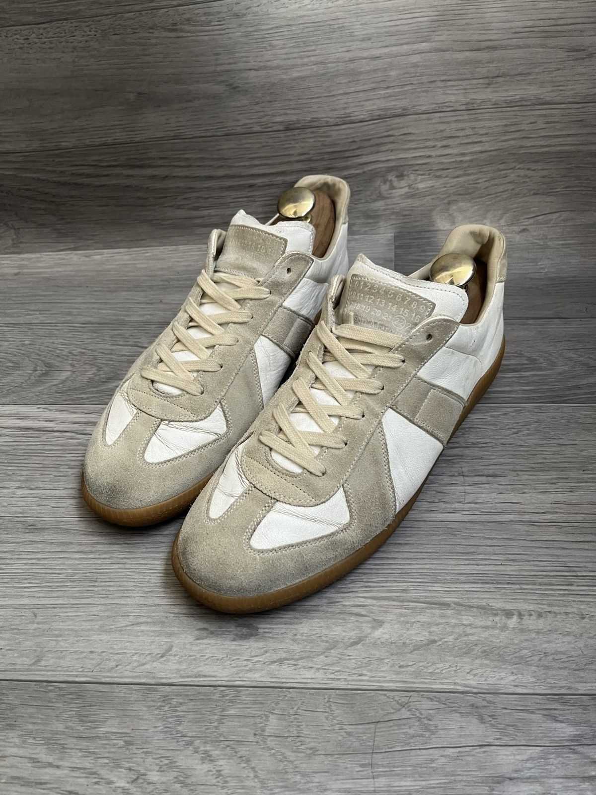 Maison margiela replica gats low top sneakers sz 43