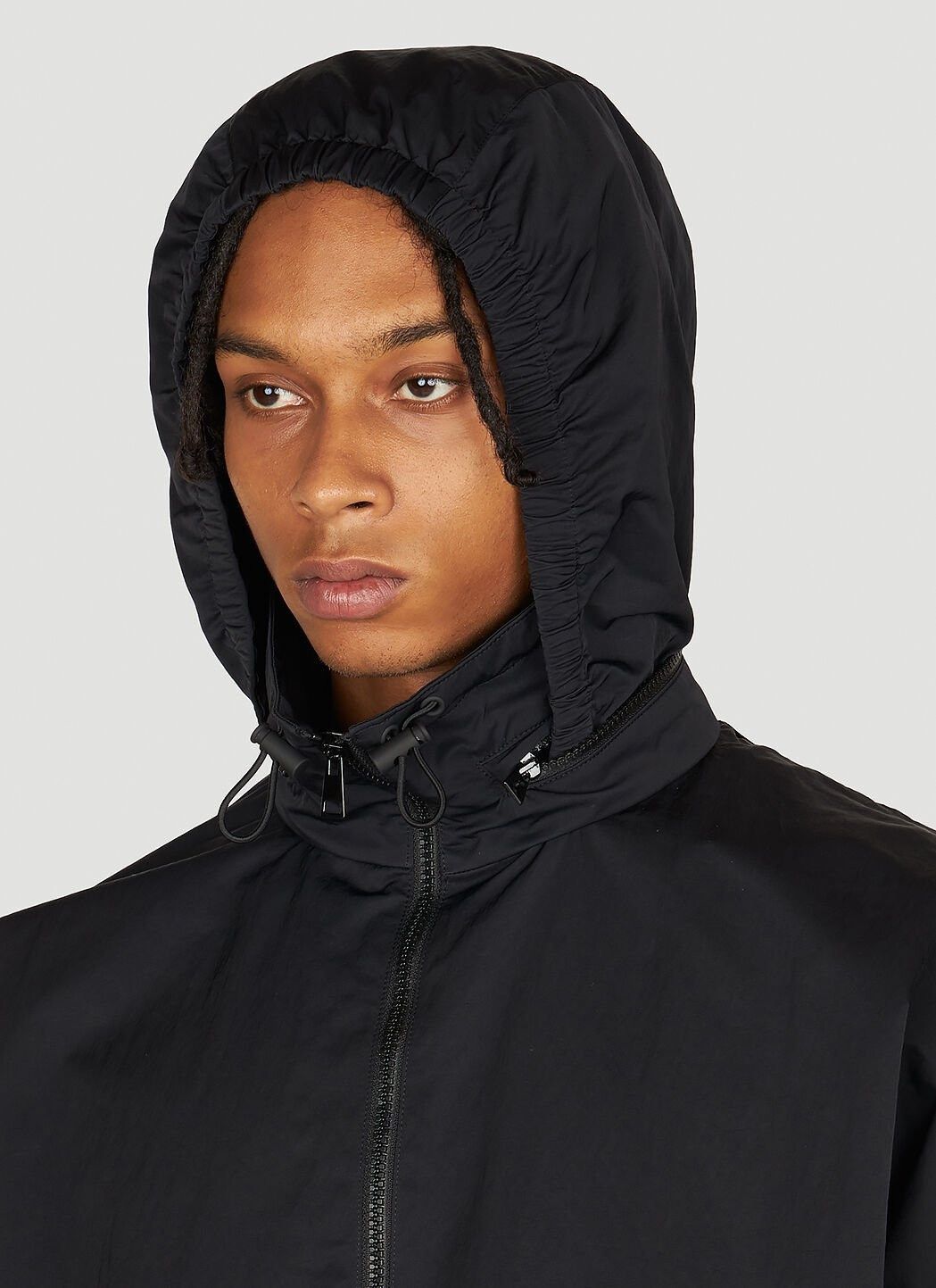 Bottega Veneta o1lv12m1024 Contrasting Zipper Tech Nylon Jacket in Black Size US XS / EU 42 / 0 - 6 Thumbnail