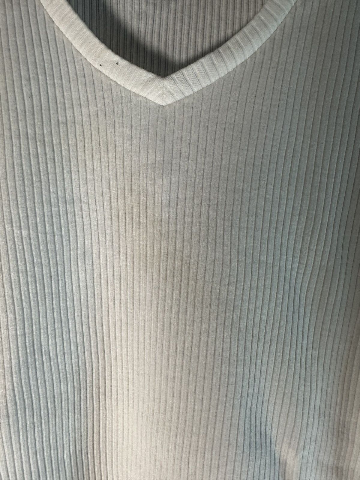 Raf Simons DKNY ribbed V-Neck Tshirt Raf Simons Style Size US L / EU 52-54 / 3 - 7 Thumbnail