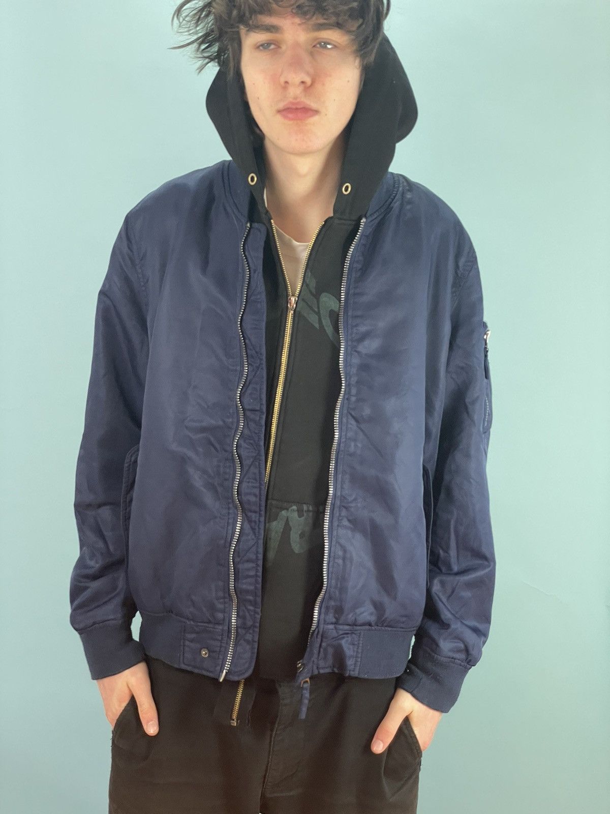 Vintage Vintage Flight jacket militairy Bomber Jacket MA1 Size US M / EU 48-50 / 2 - 3 Thumbnail