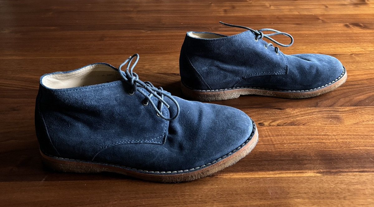 A.P.C. A.P.C. Chukka Boots Blue Suede Size US 10.5 / EU 43-44 - 2 Thumbnail