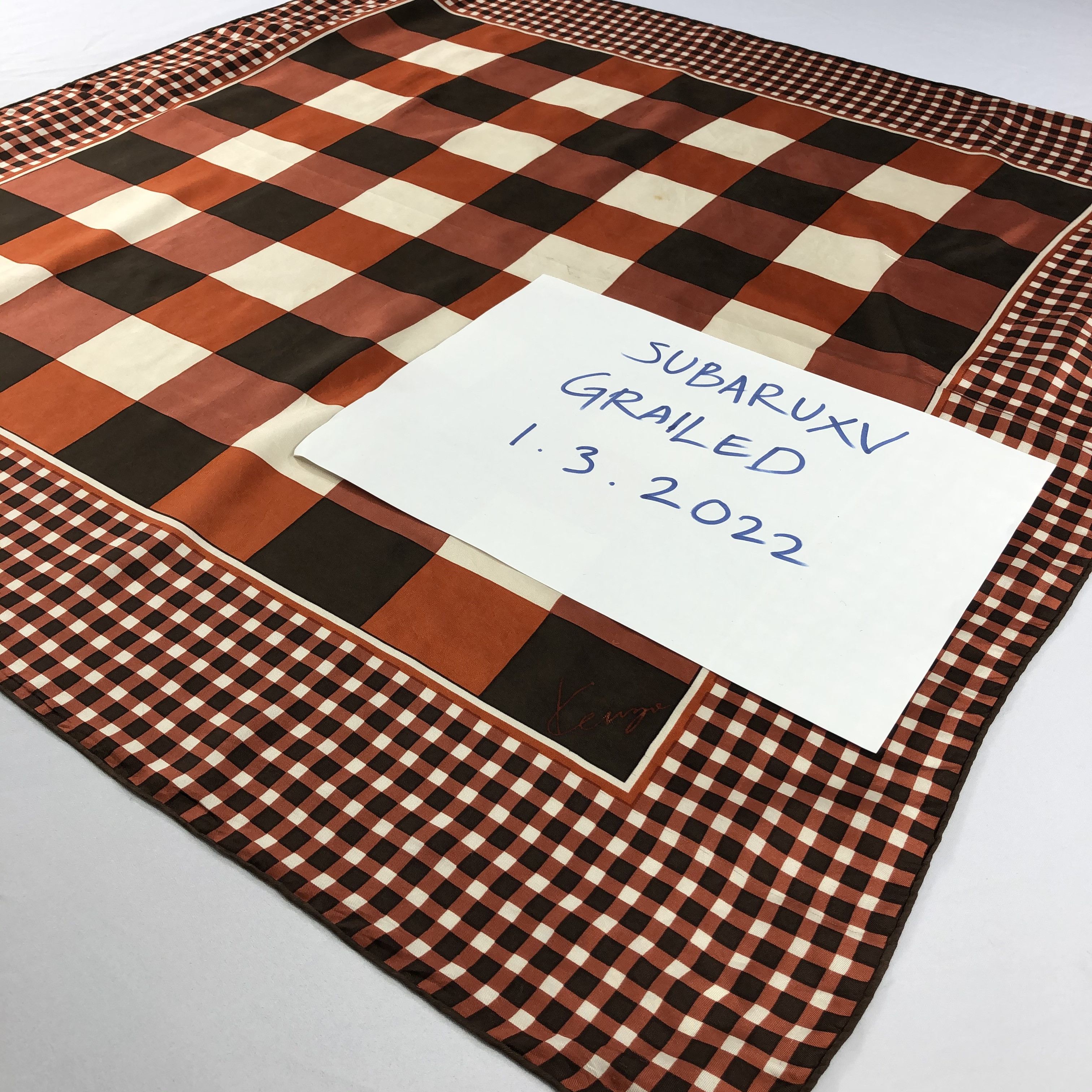 Vintage Vintage Kenzo Silk Scarf Size ONE SIZE - 4 Thumbnail