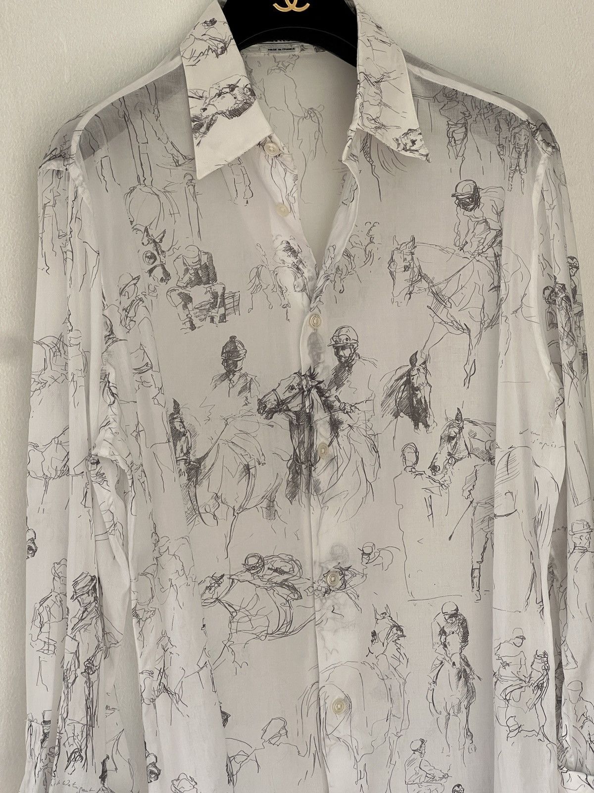 Hermes Hermes cotton voile shirt Size US S / EU 44-46 / 1 - 13 Thumbnail