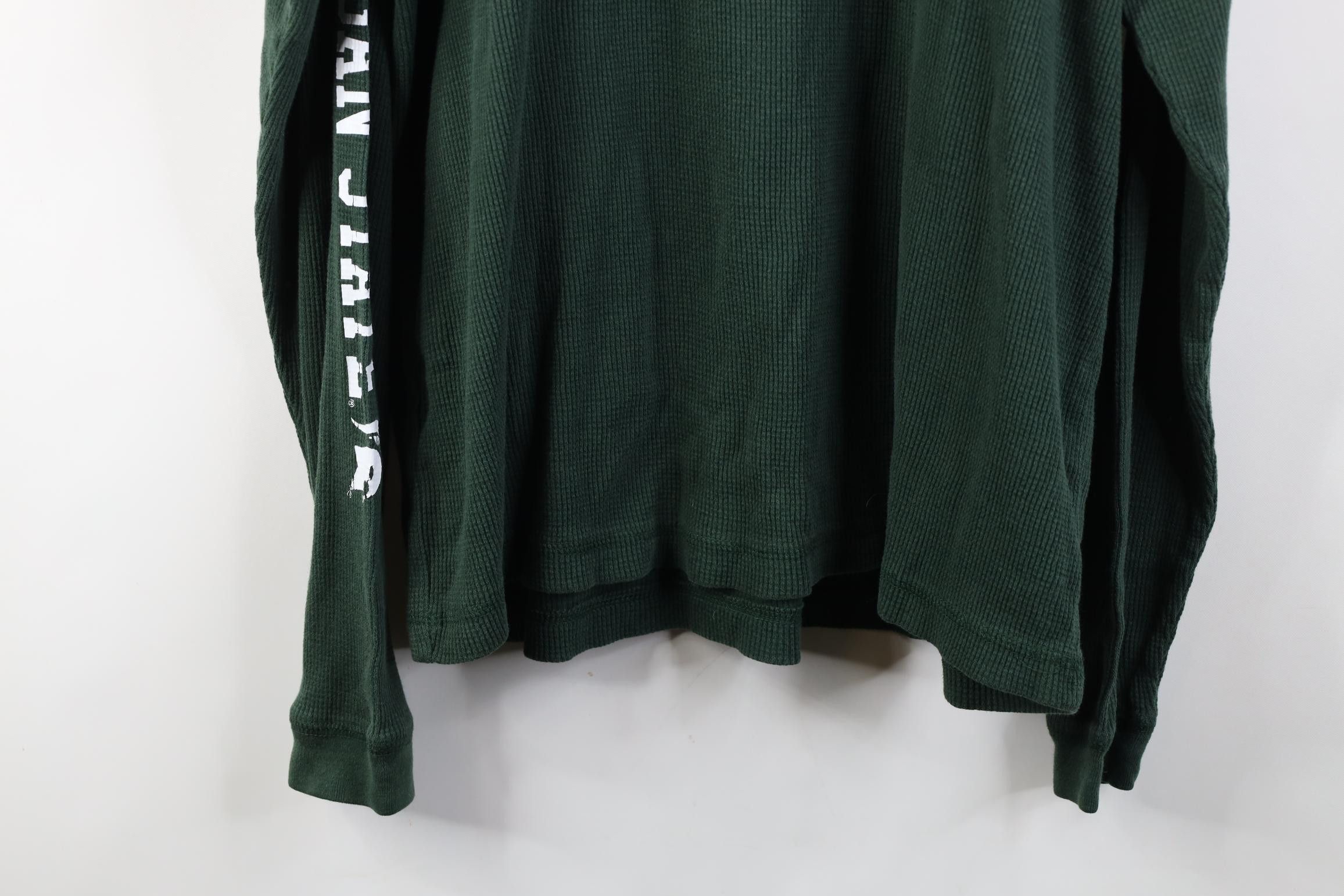 Vintage Vintage Michigan State University Thermal Knit T-Shirt Size US XL / EU 56 / 4 - 16 Thumbnail
