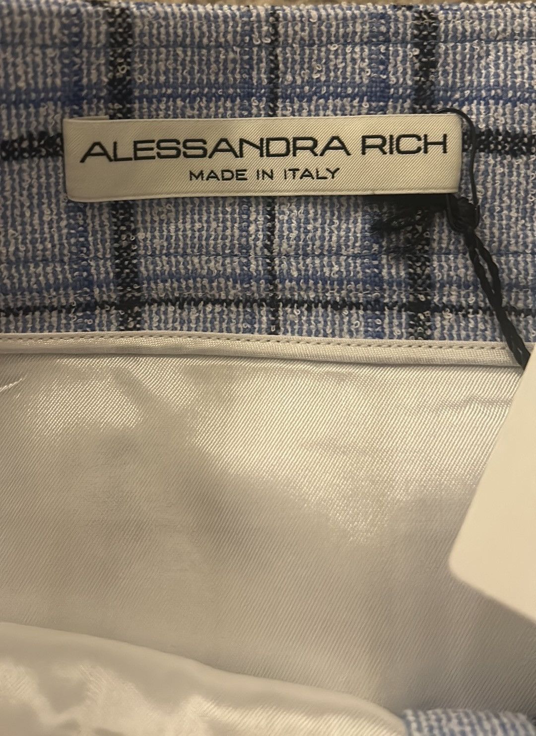 Alessandra Rich Alessandra Rich Button-embellished pleated checked Skirt Size 30" / US 8 / IT 44 - 7 Thumbnail