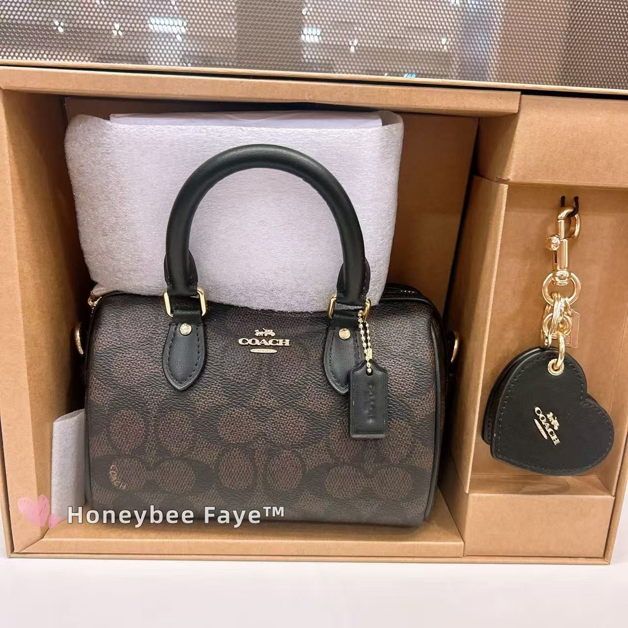 Coach Boxed Mini Rowan Crossbody Bag And Mirror Bag Charm Set Size ONE SIZE - 2 Thumbnail