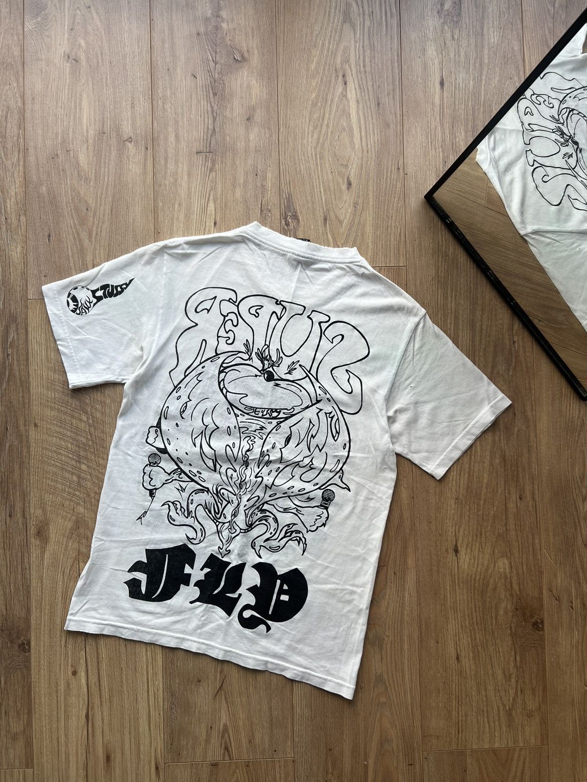 Stussy 00’s STUSSY SUPER FLY RARE VINTAGE DISTRESSED Y2K TEE Size US S / EU 44-46 / 1 - 2 Thumbnail