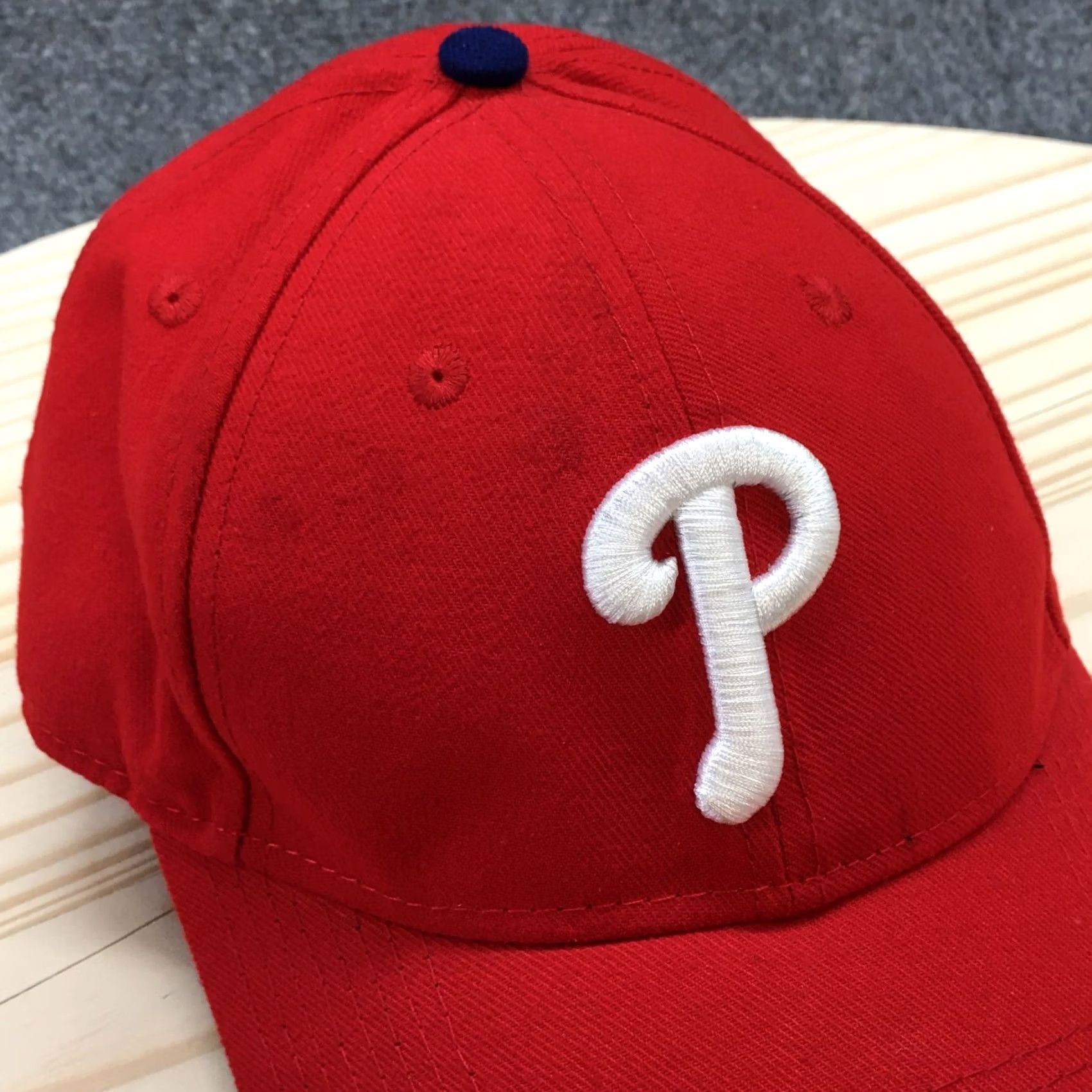 New Era Philadelphia Phillies Baseball Cap New Era Mens Red One Size Embroidered Logo Size ONE SIZE - 3 Thumbnail
