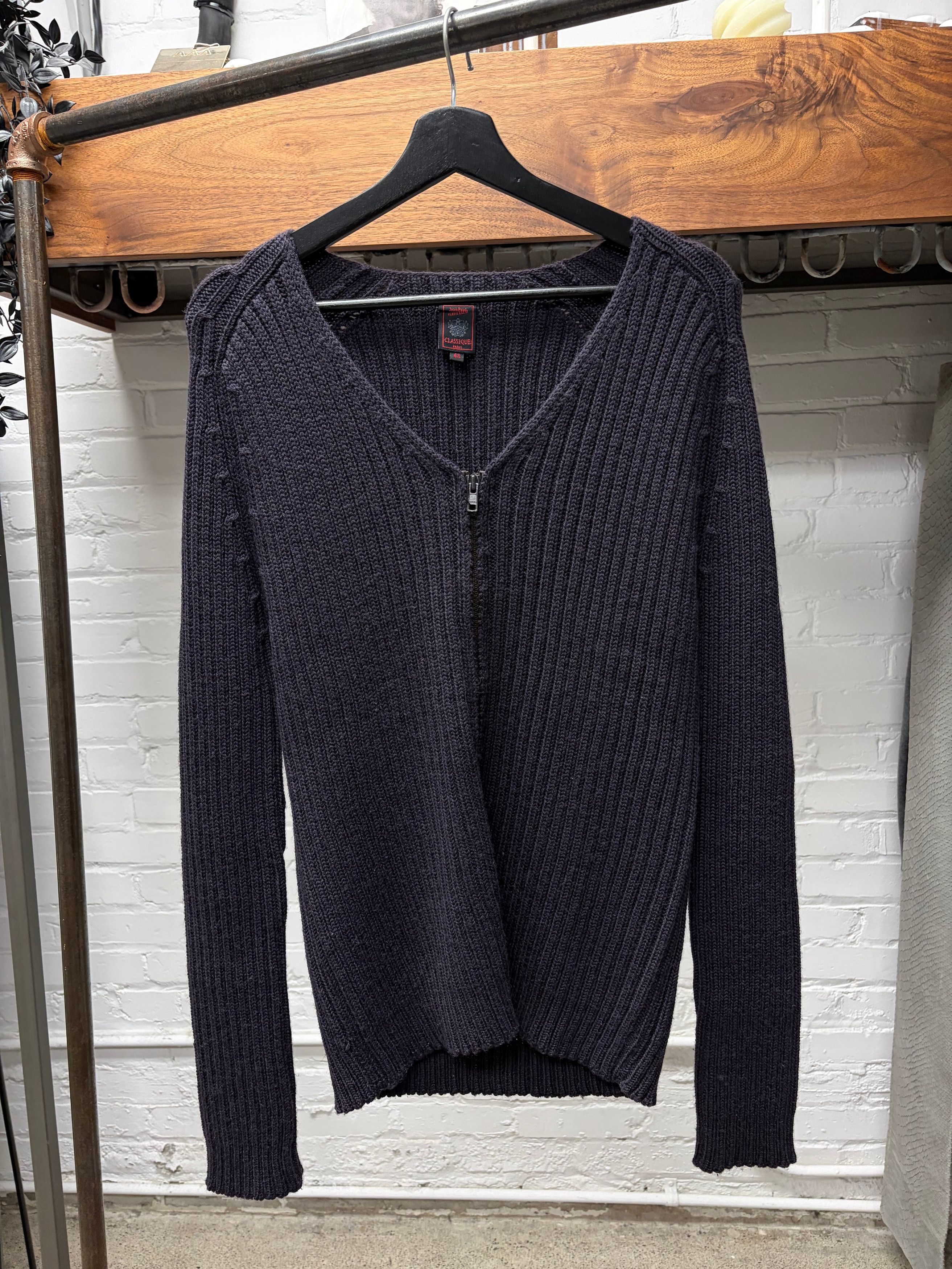 Jean Paul Gaultier AW03 Bondage Zip Up Sweater | Grailed