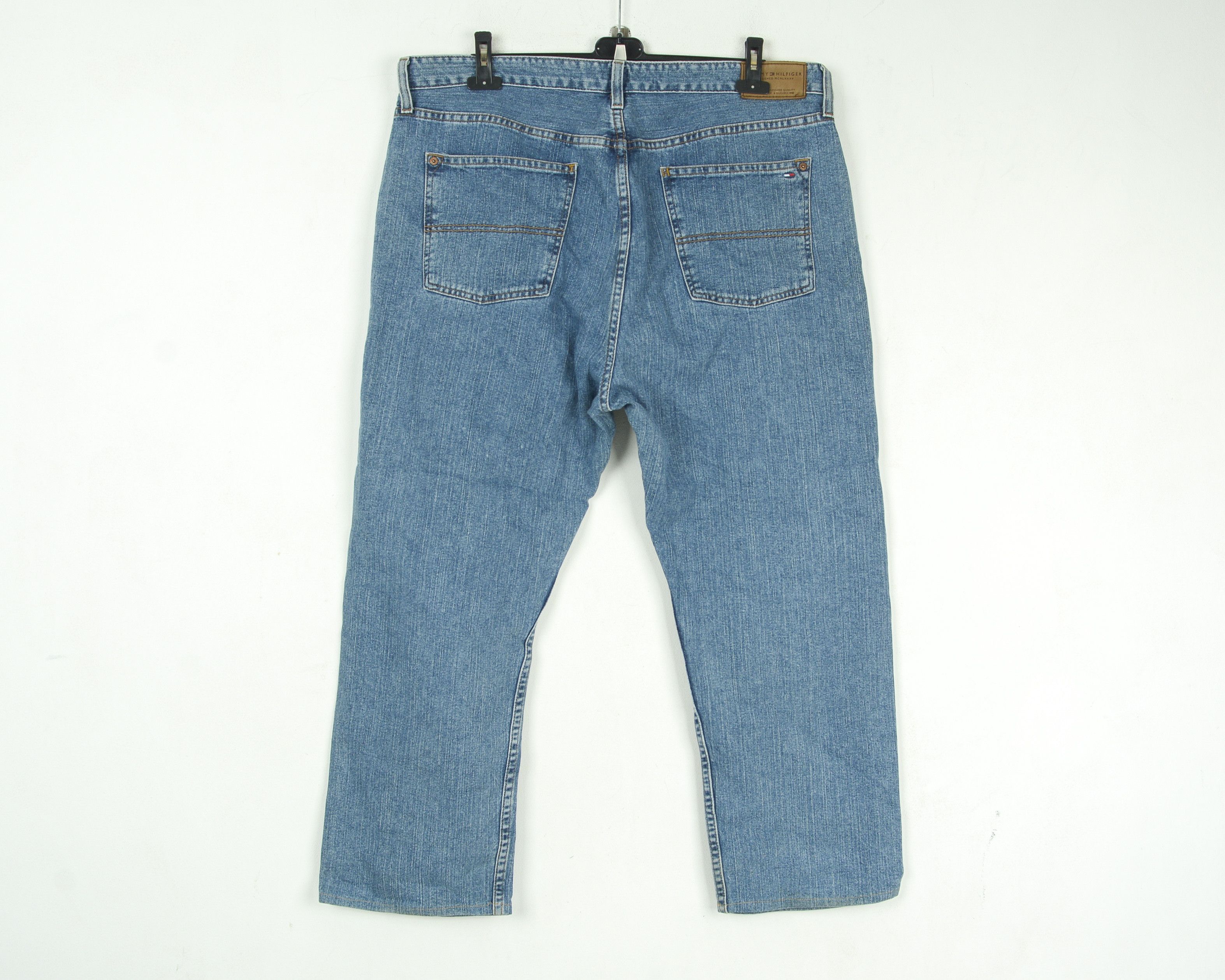 Tommy Hilfiger Mens W38 L30 Relaxed Jeans Denim Pants Trousers Bottoms Zip Size US 38 / EU 54 - 3 Thumbnail