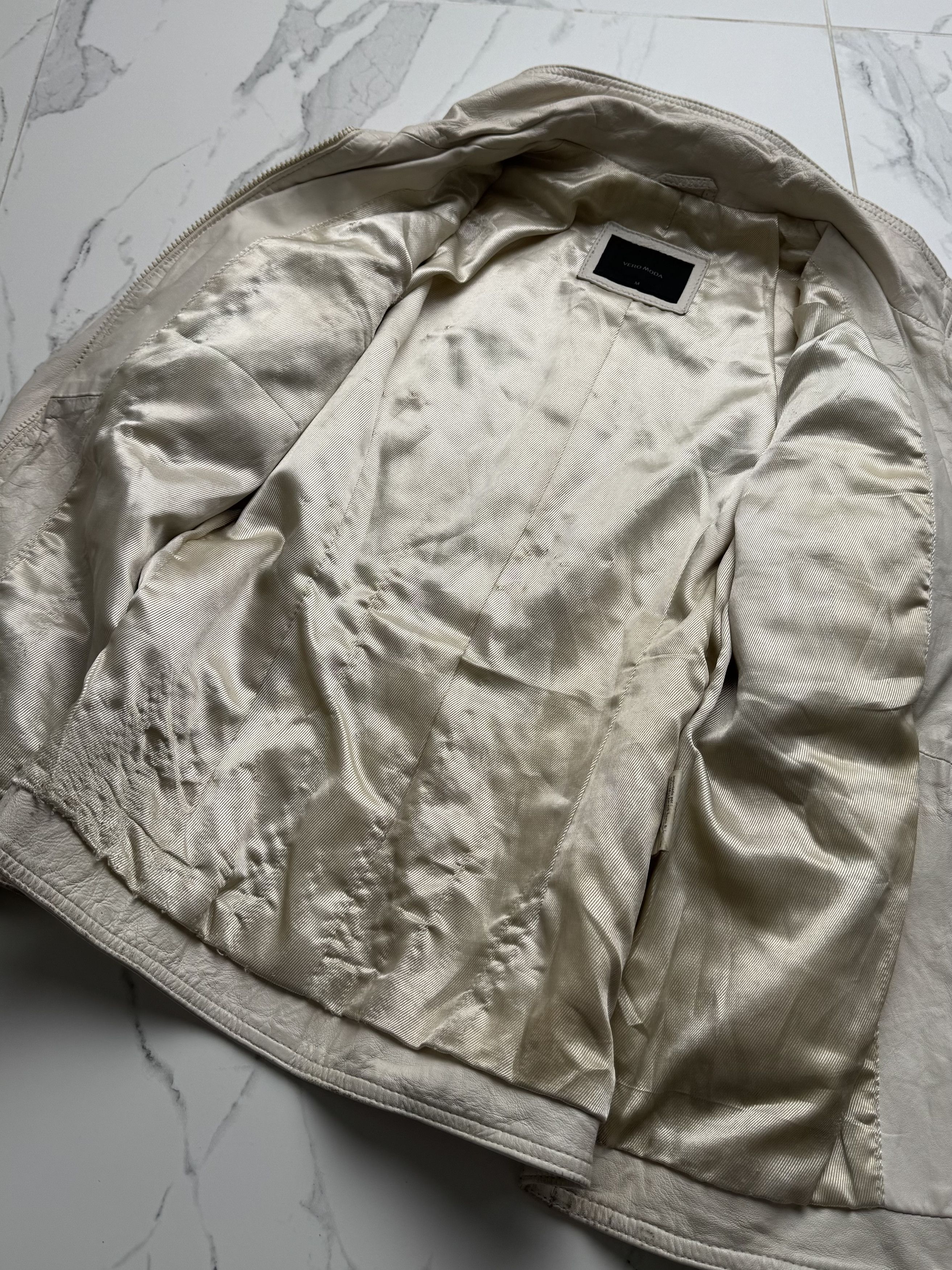 Genuine Leather Leather Jacket Women Zip Utility Fitted Pocket Y2K Size M Size M / US 6-8 / IT 42-44 - 12 Thumbnail
