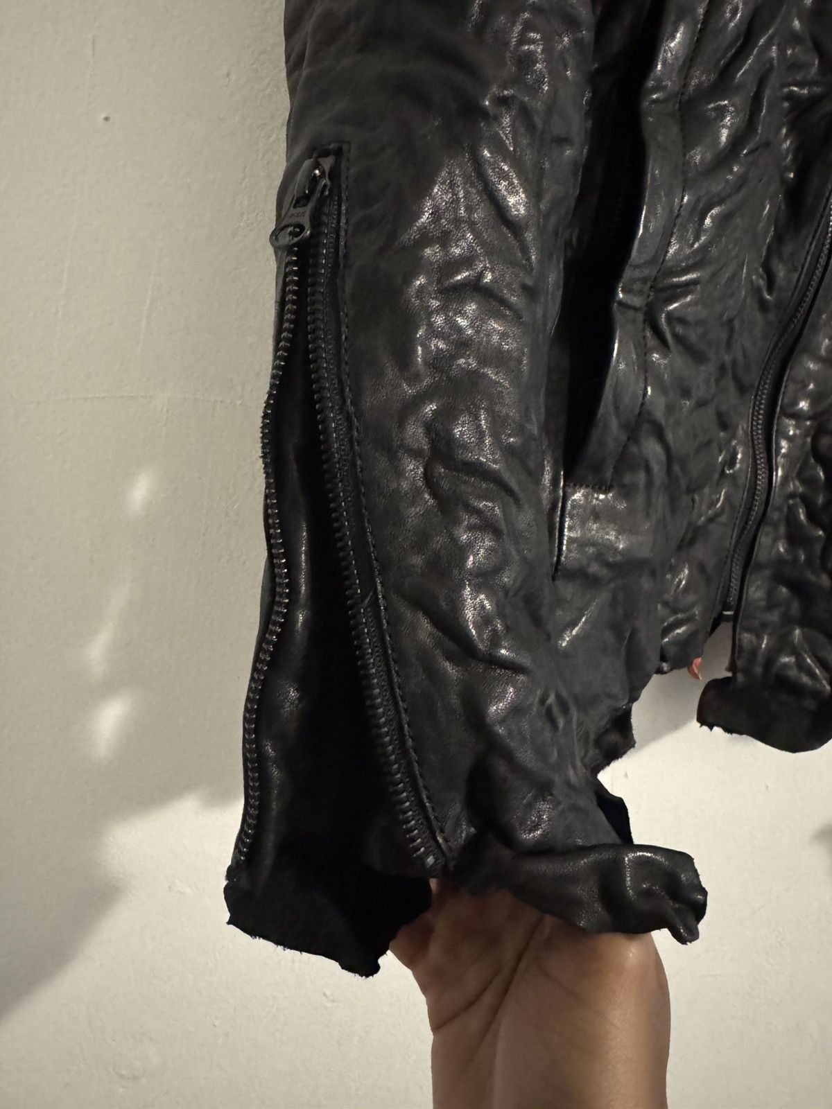 Rick Owens Yvette Lamónt 1/1 Molten Lava leather jacket Size US M / EU 48-50 / 2 - 5 Thumbnail