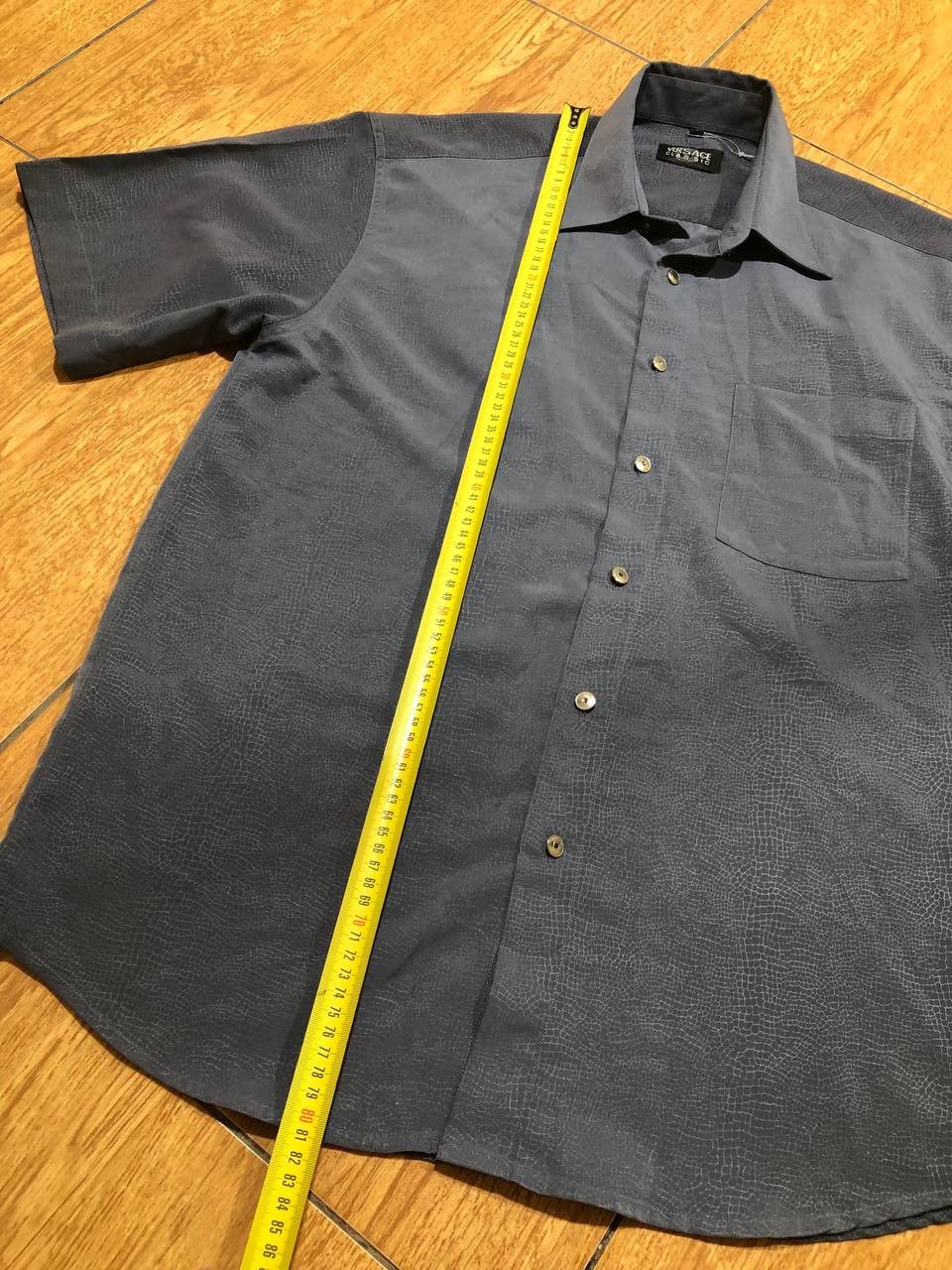 Versace Versace Classic Shirt Long Sleeve Button Down Gray Sharp Size US L / EU 52-54 / 3 - 10 Thumbnail