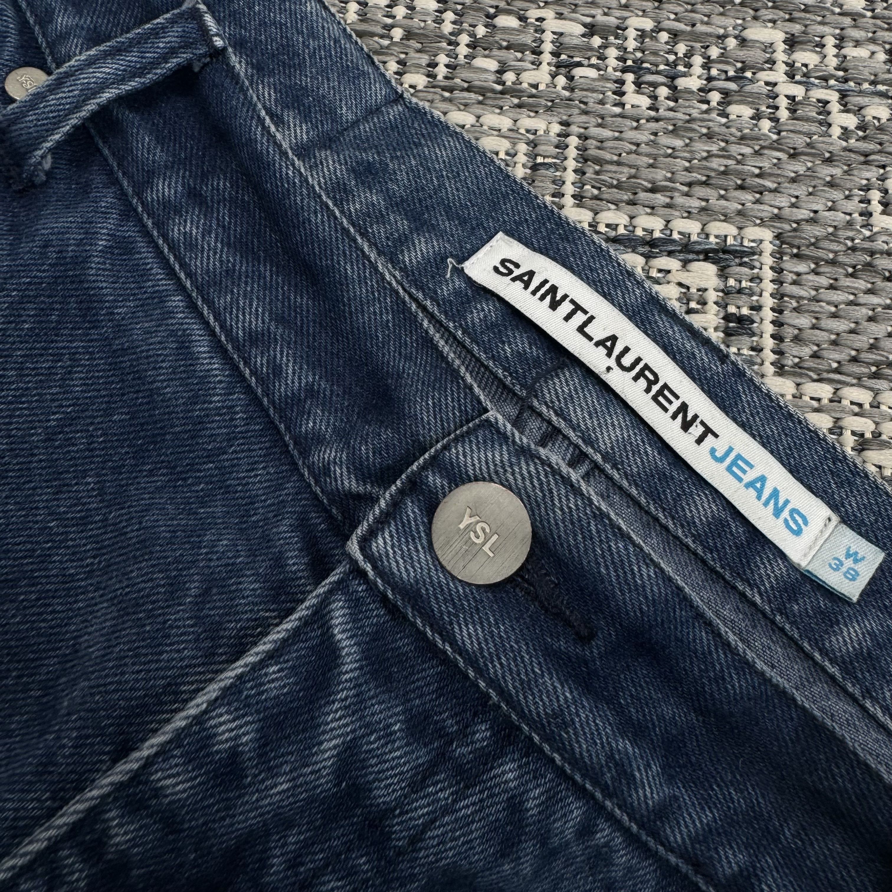 Saint Laurent Paris VINTAGE 90’s SAINT LAURENT JEANS YSL DENIM SIZE 38x33 Size US 38 / EU 54 - 4 Thumbnail