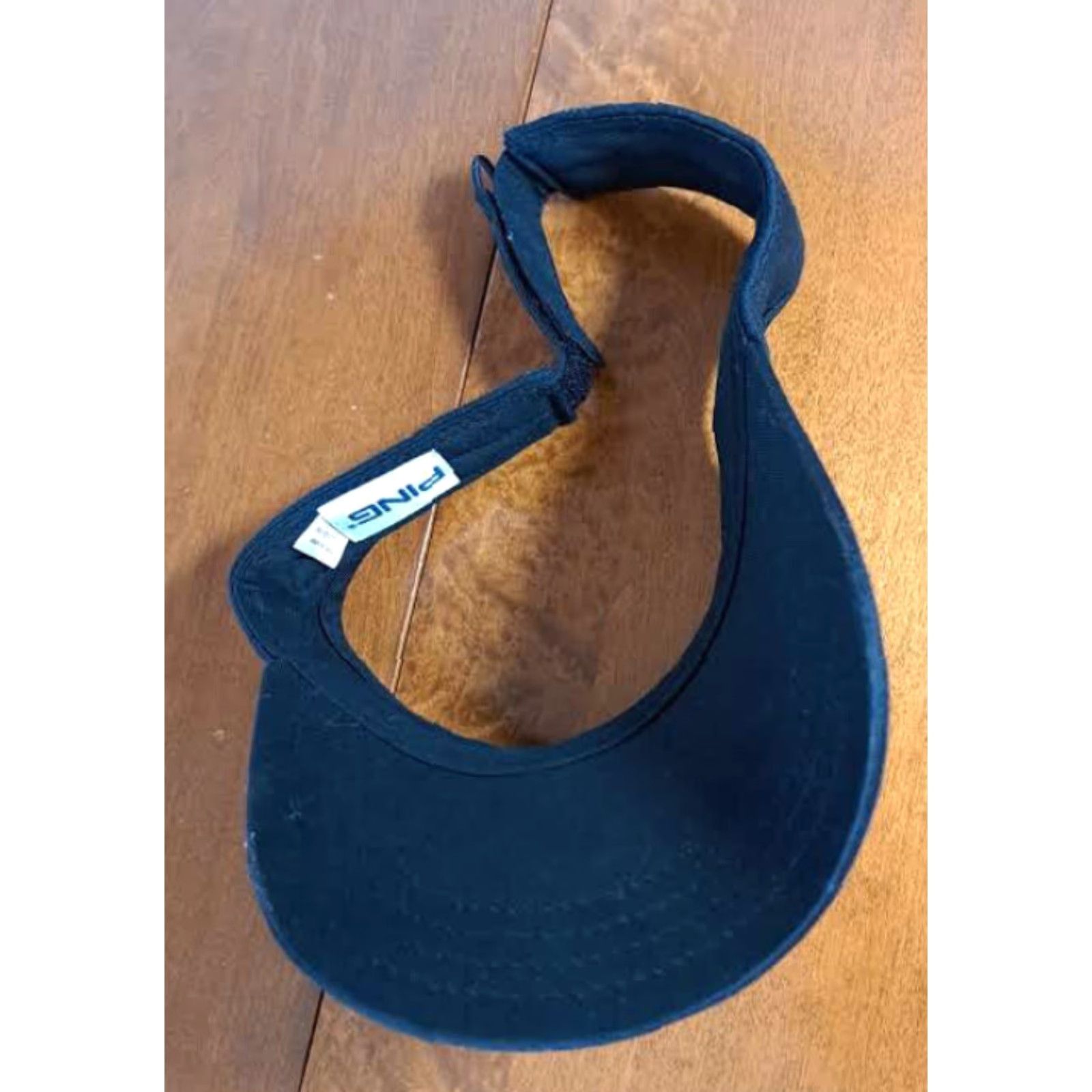 Vintage Ping Golf Visor Hat Adjustable Black - Men, Canvas Strap, Take it Easy, Play your Best Ping Hat Visor, Black, Adjustable Strap, Golf Hat, Mens Size ONE SIZE - 4 Thumbnail