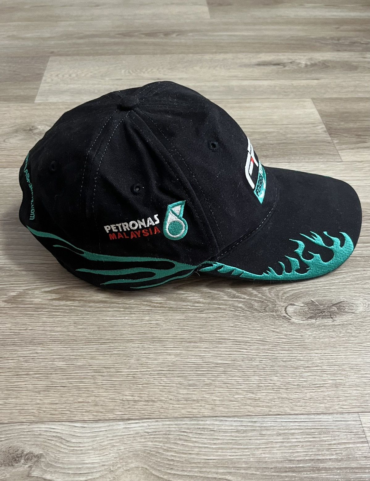 Vintage Foggy Petronas Racing Team Hat Cap With Flame Pettern Size ONE SIZE - 3 Thumbnail