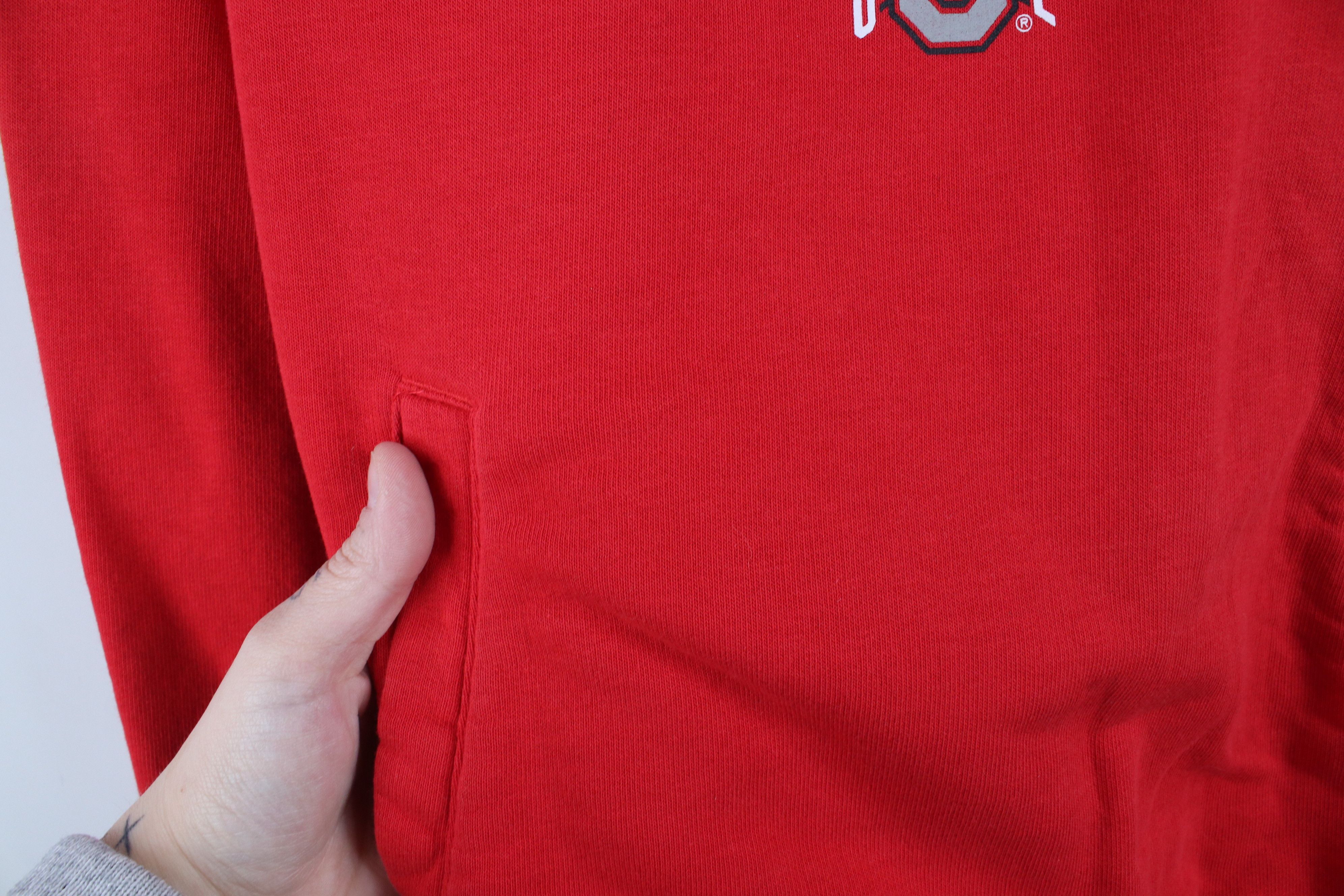 Nike × Vintage Nike Out Ohio State University Funnel Neck Hoodie Sweatshirt Size S / US 4 / IT 40 - 9 Thumbnail