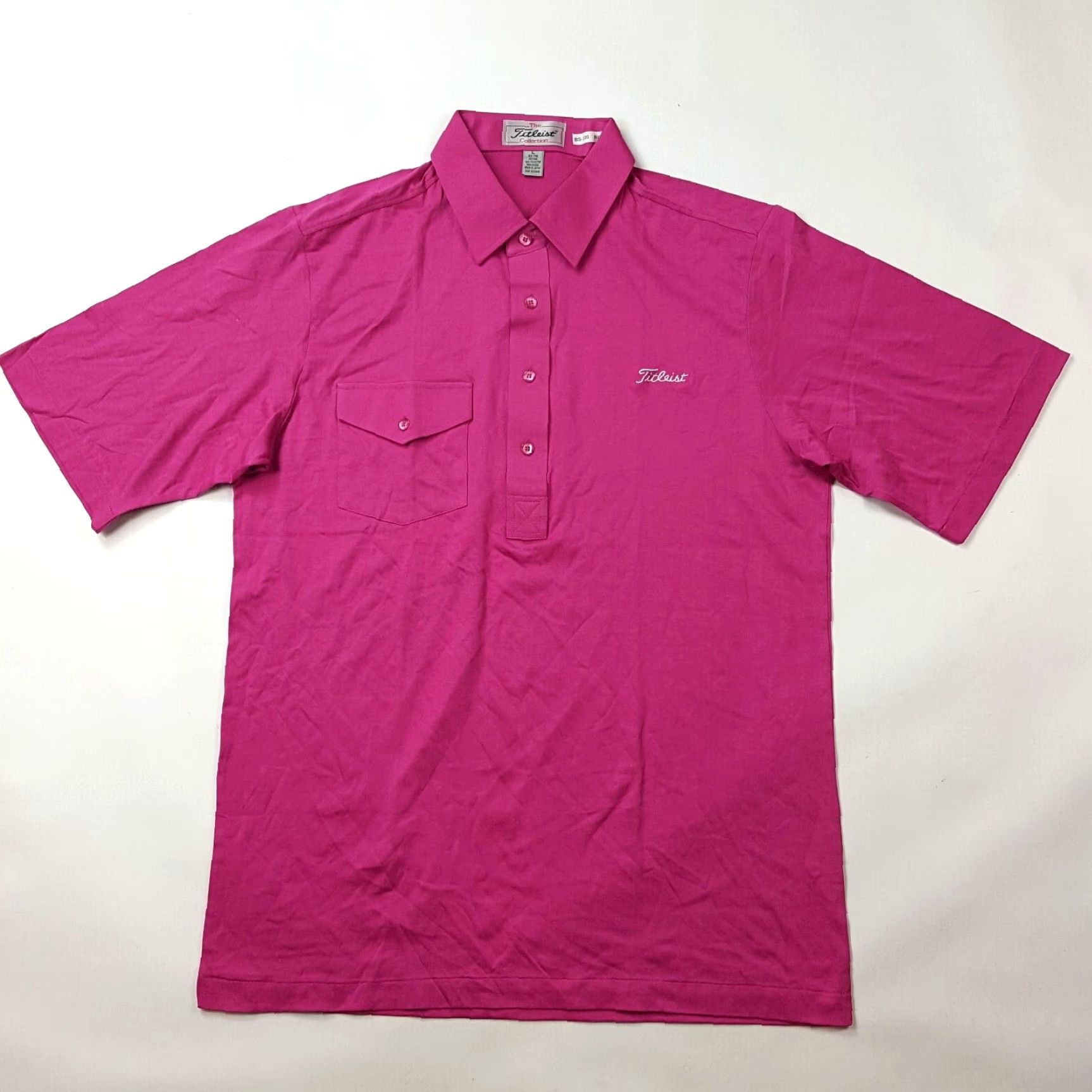 Titleist VINTAGE Titleist Polo Shirt 90s Golf Pullover Large Pink Colllared Short Sleeve Embroidered Logo Mens Size US L / EU 52-54 / 3 - 2 Thumbnail