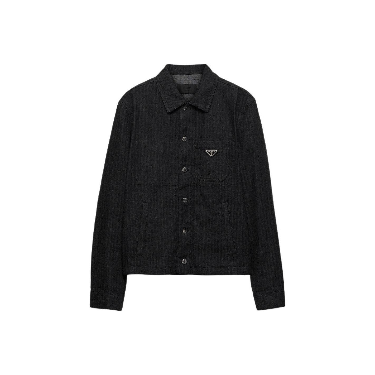 Prada Prada Chevron Denim Jacket Size M Size US M / EU 48-50 / 2 - 1 Thumbnail