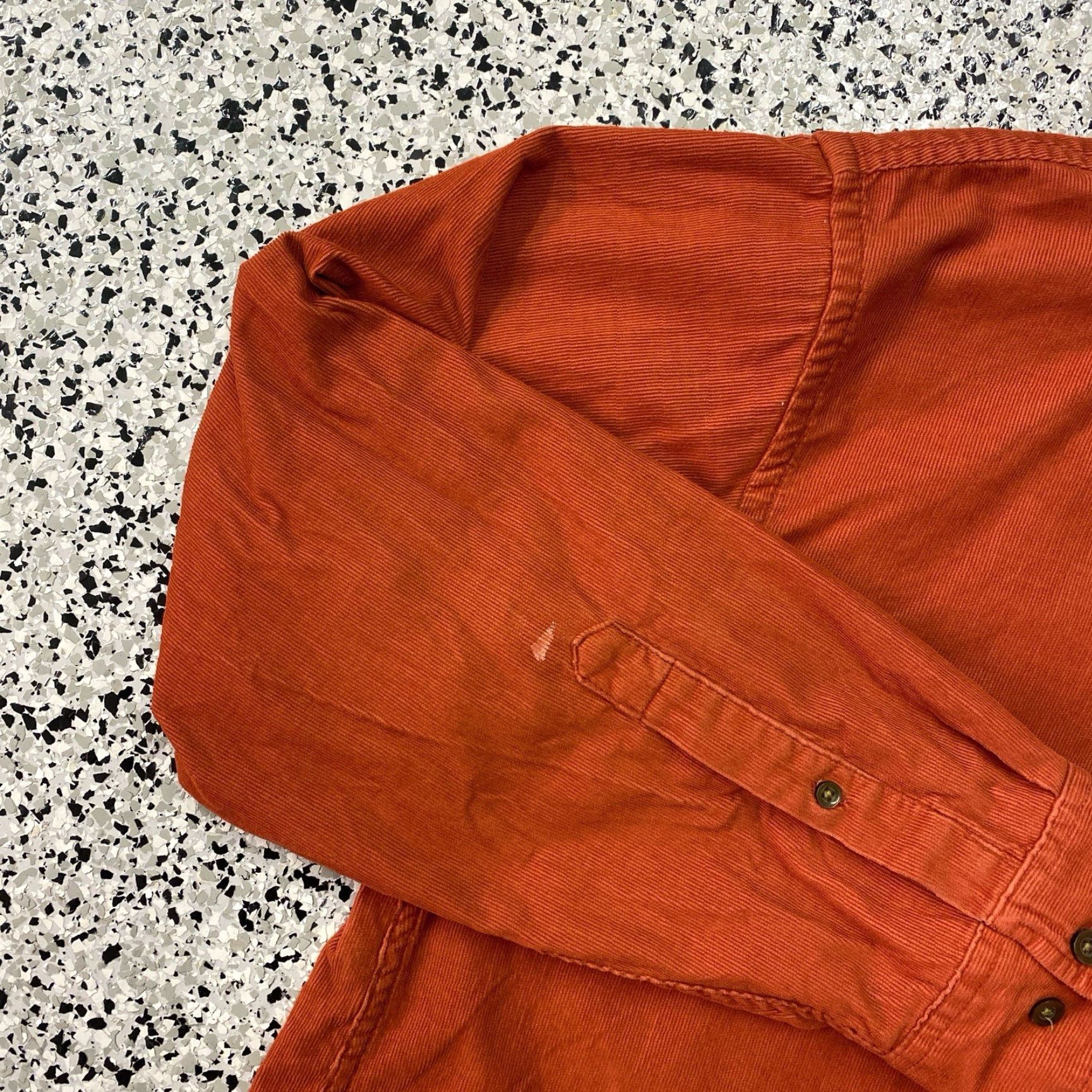 Vintage VINTAGE St. John's Bay Shirt Men XL Orange Corduroy Long Sleeve Button Cotton Size US XL / EU 56 / 4 - 4 Thumbnail