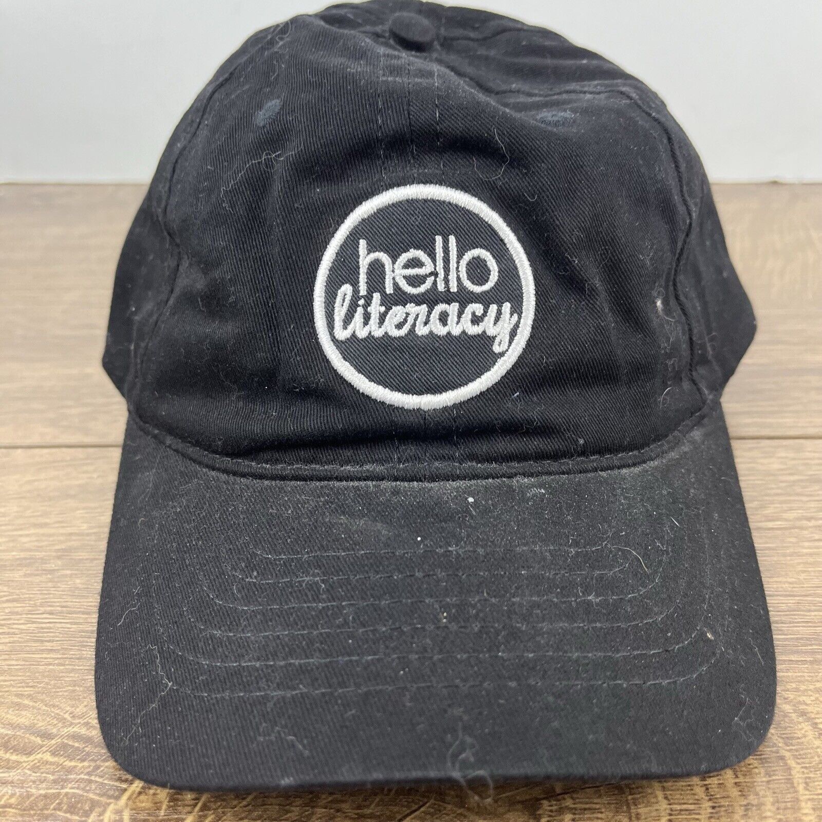 Other Literacy Hat Hello Literacy Hat Black Cap Hat Adjustable Hat Size ONE SIZE - 6 Thumbnail