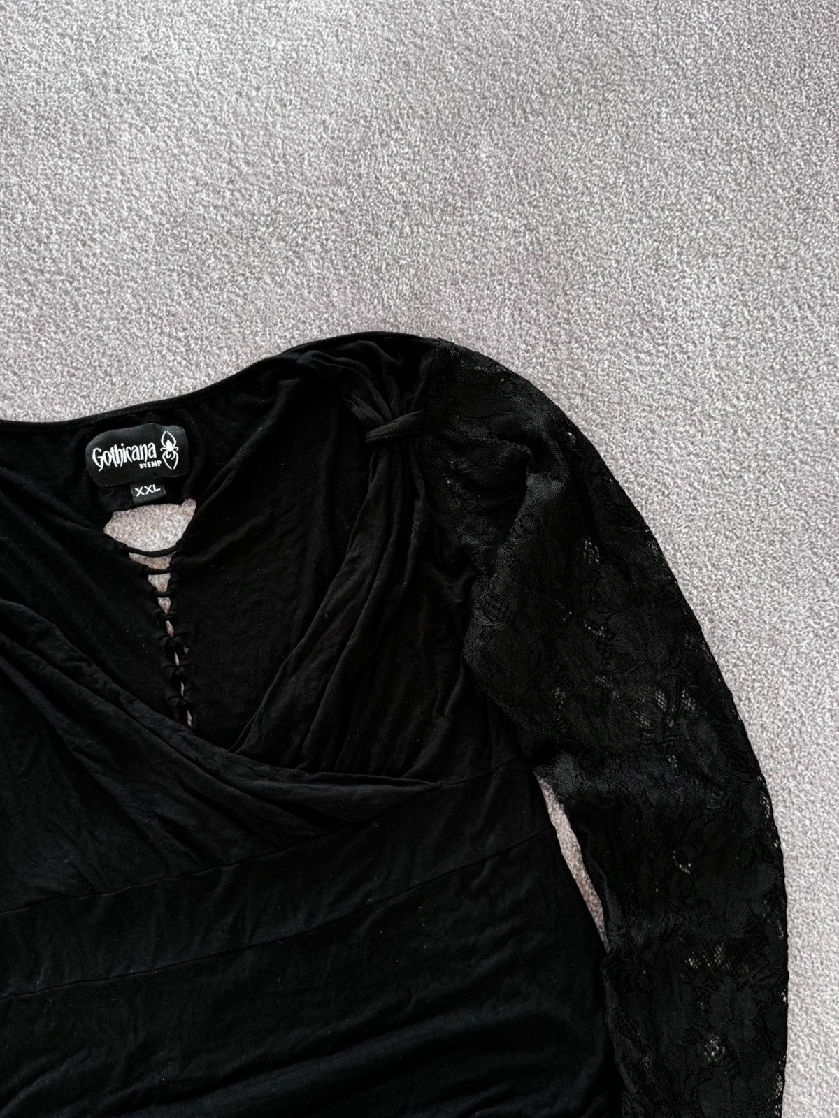 Japanese Brand Gothicana 00s Sexy Alt Girl Style Sexy Long Sleeve T-Shirt Size XXL / US 16-18 / IT 52-54 - 5 Thumbnail