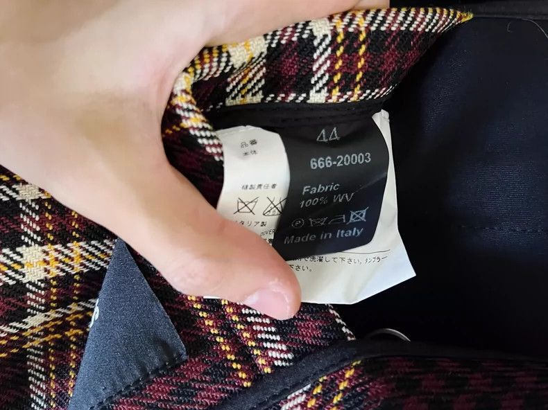 Raf Simons Raf Simons Sailor's check coat coat-2506 Size US S / EU 44-46 / 1 - 8 Thumbnail